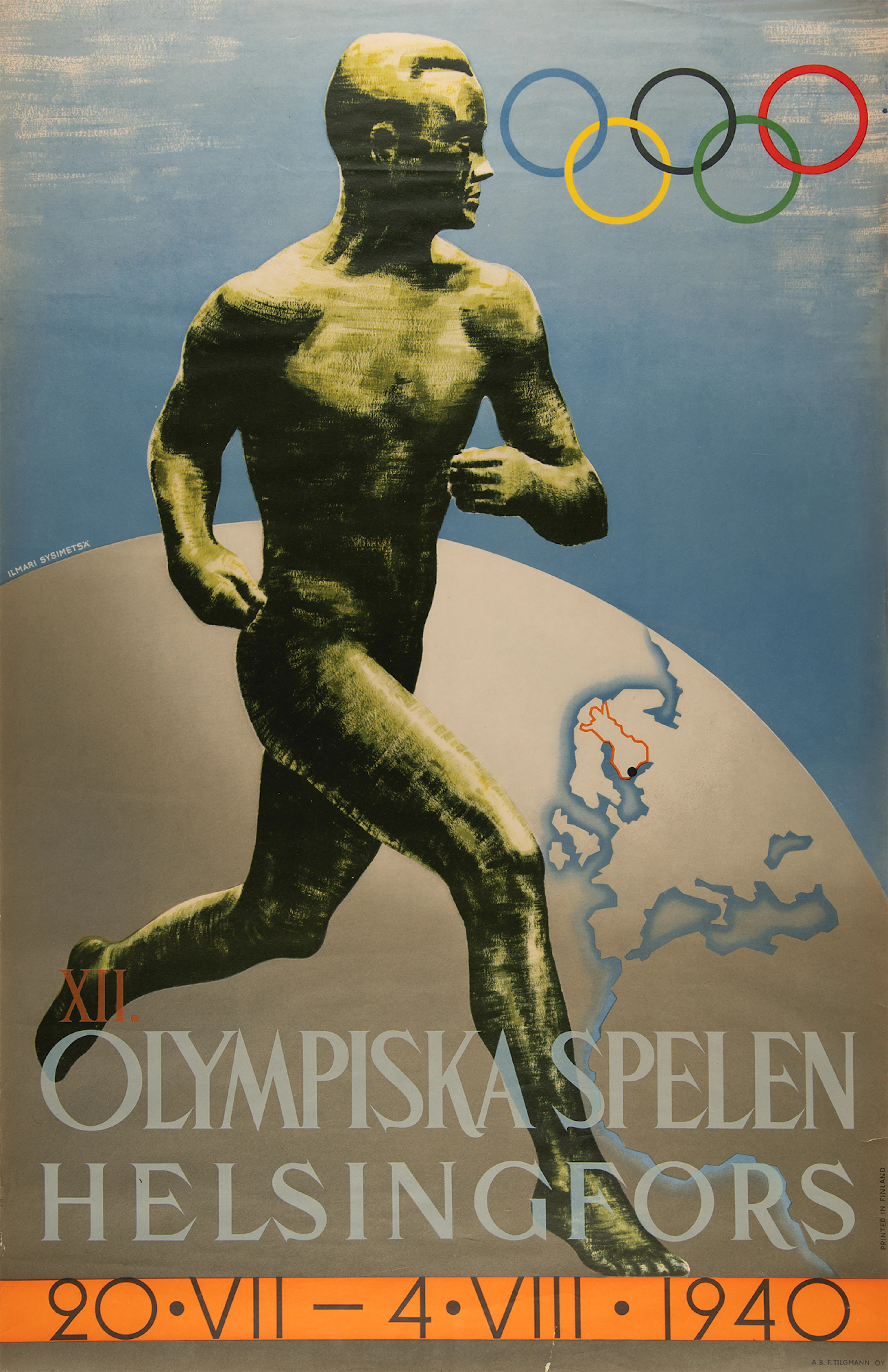 Helsinki 1940 Summer Olympics Poster [Canceled Games]