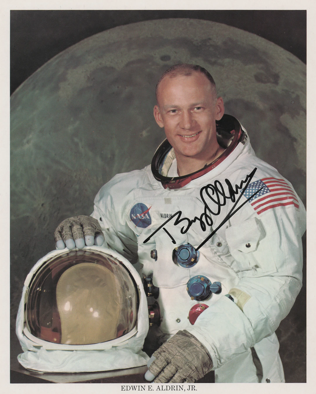 Buzz Aldrin Signed Photograph