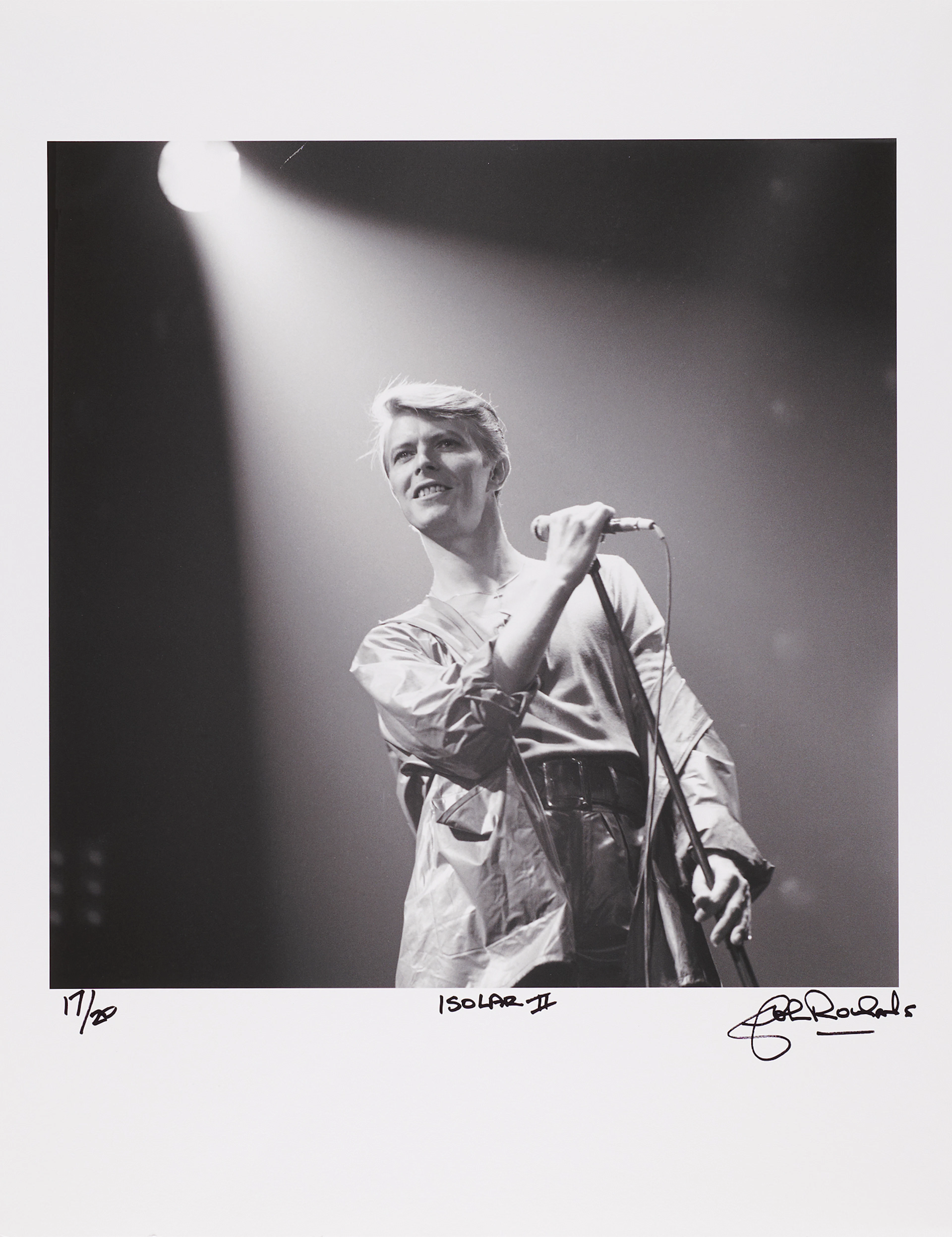 David Bowie Photographic Print Signed by John Rowlands - 'Isolar II'