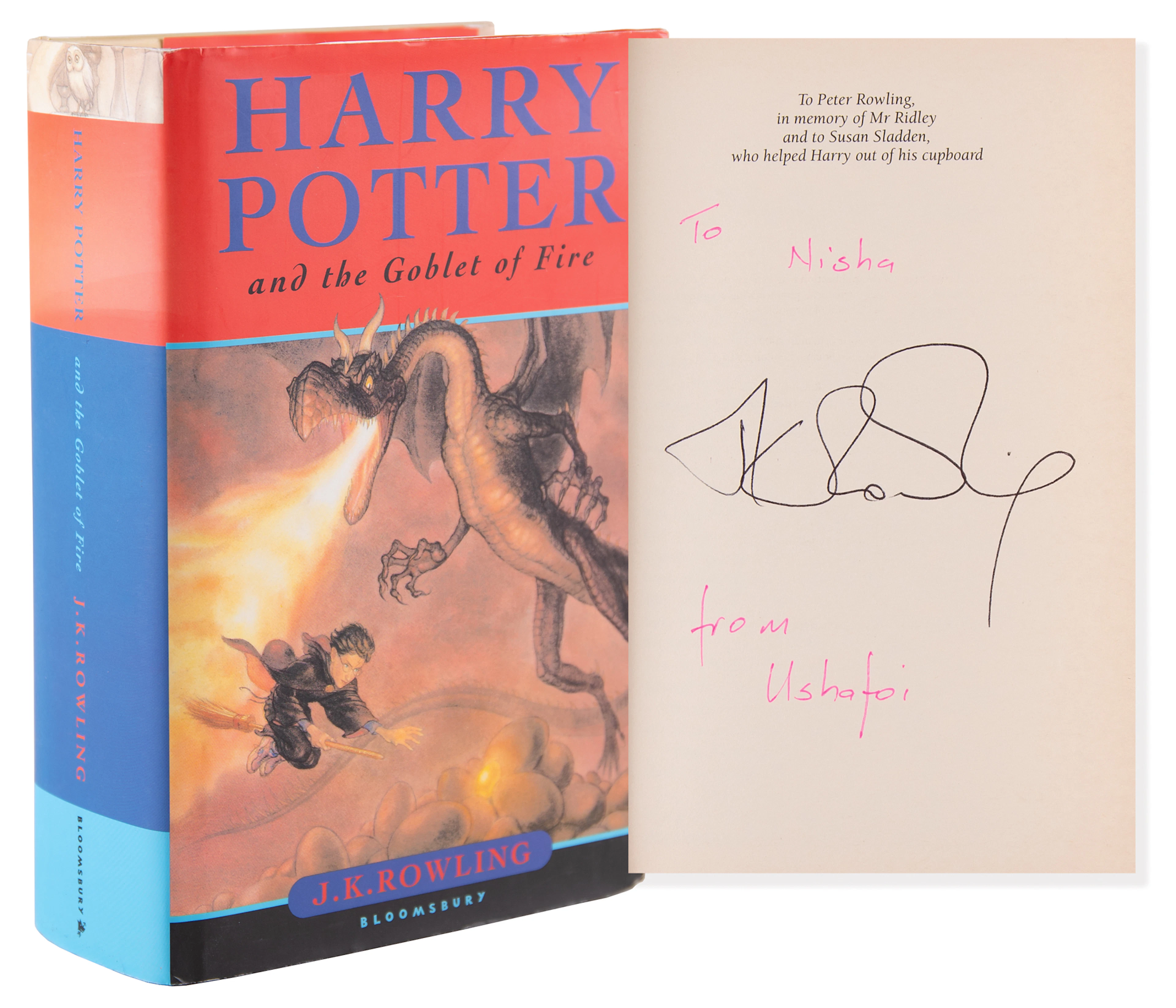 J. K. Rowling Signed Book - Harry Potter and the Goblet of Fire