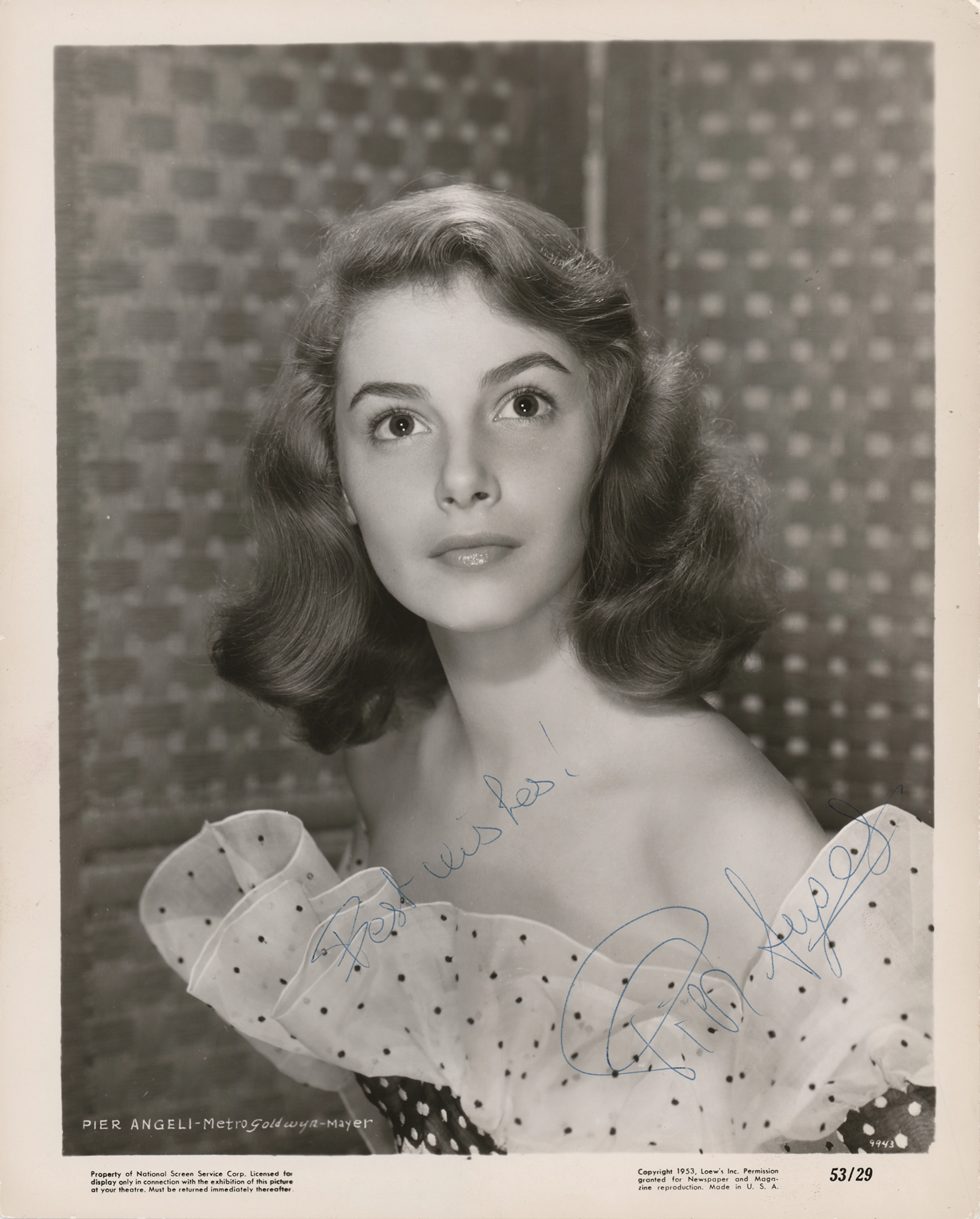 Pier Angeli Signed Photograph