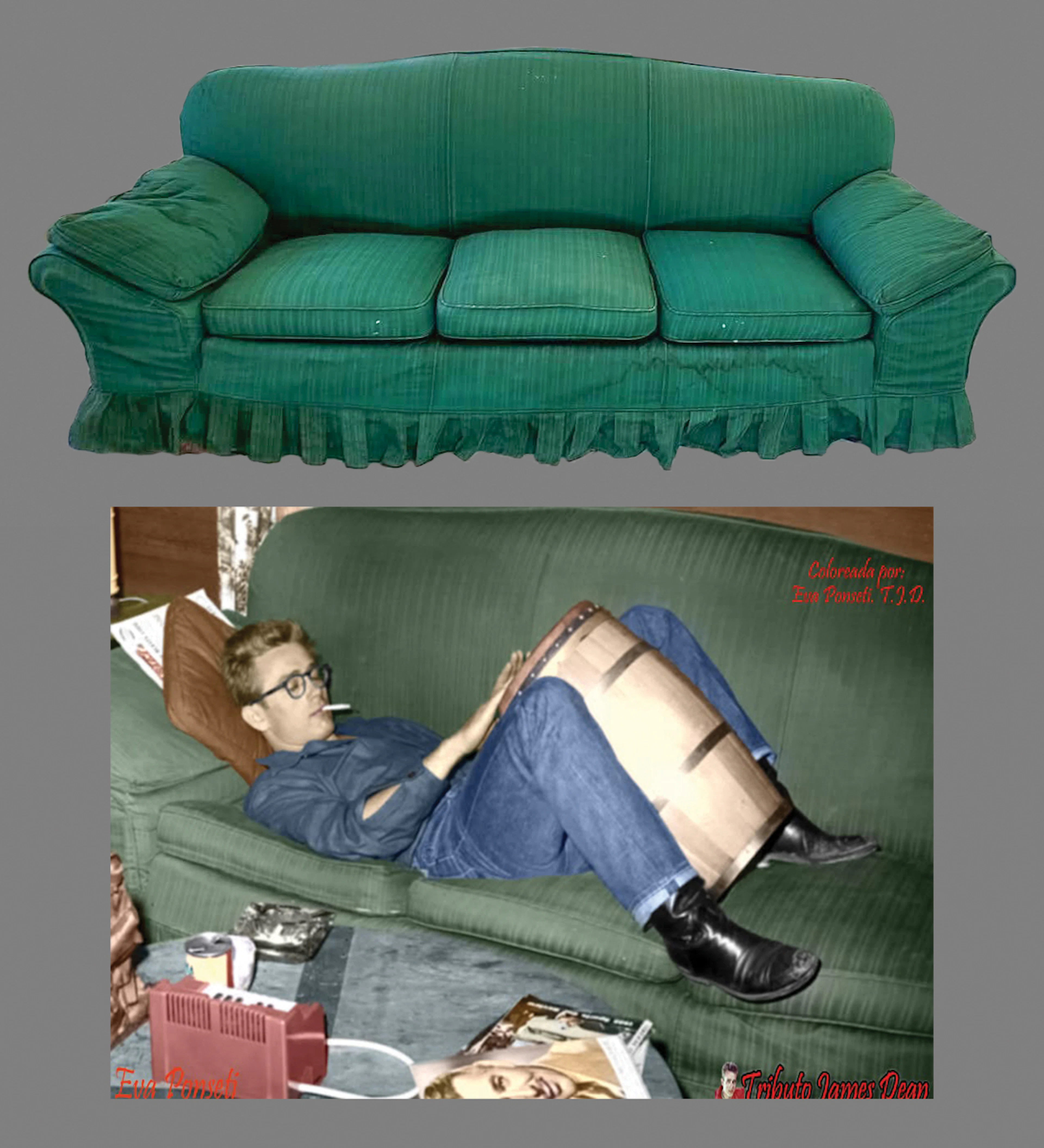 James Dean’s Hollywood Hills Apartment Sofa