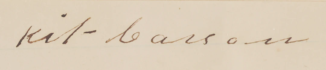 Kit Carson Signature