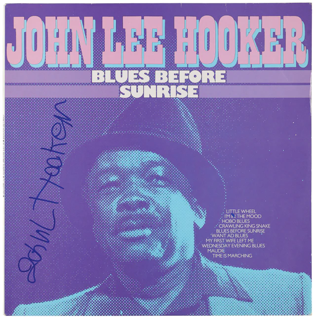 John Lee Hooker Signed Album - Blues Before Sunrise