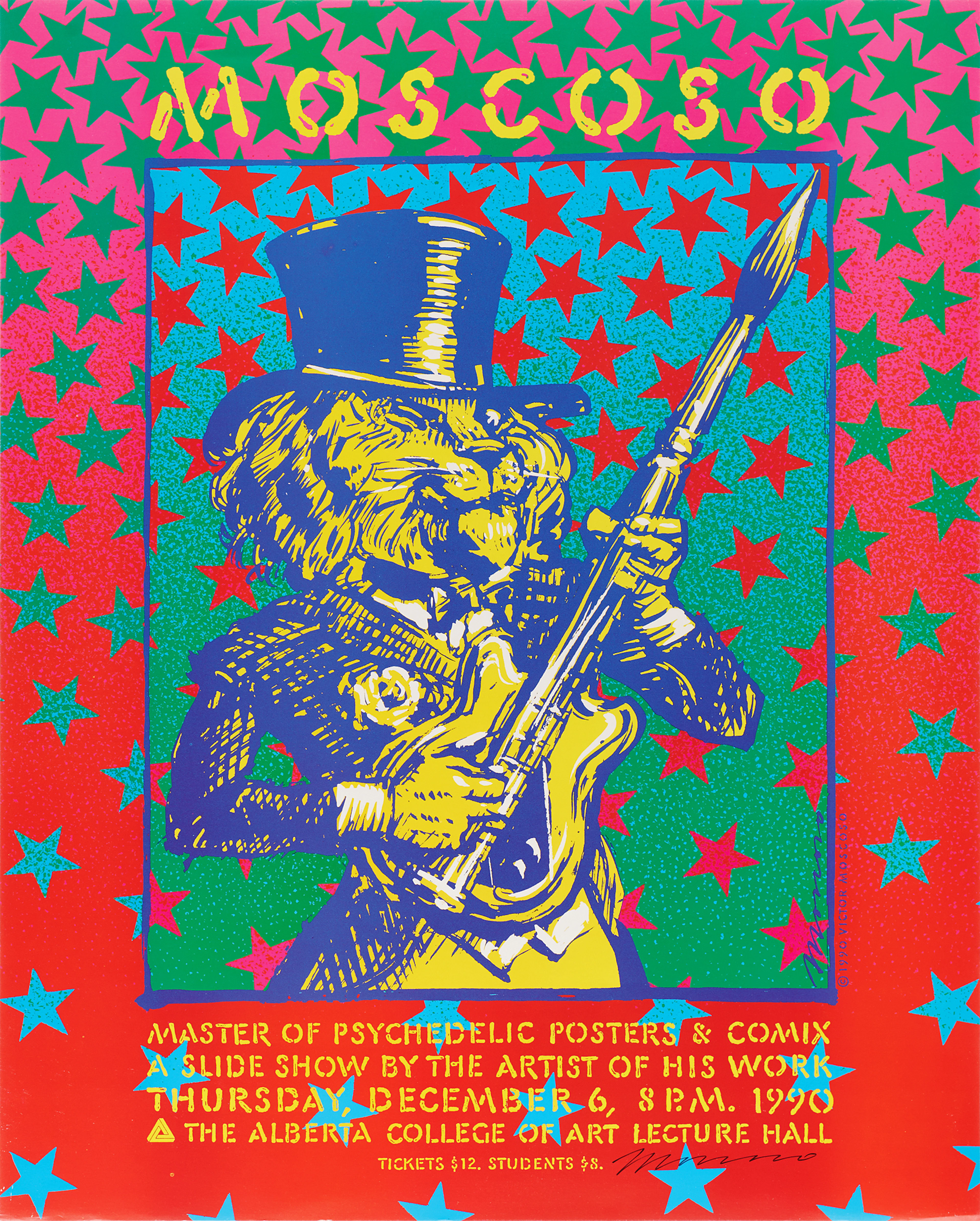Grateful Dead: Victor Moscoso Signed Poster