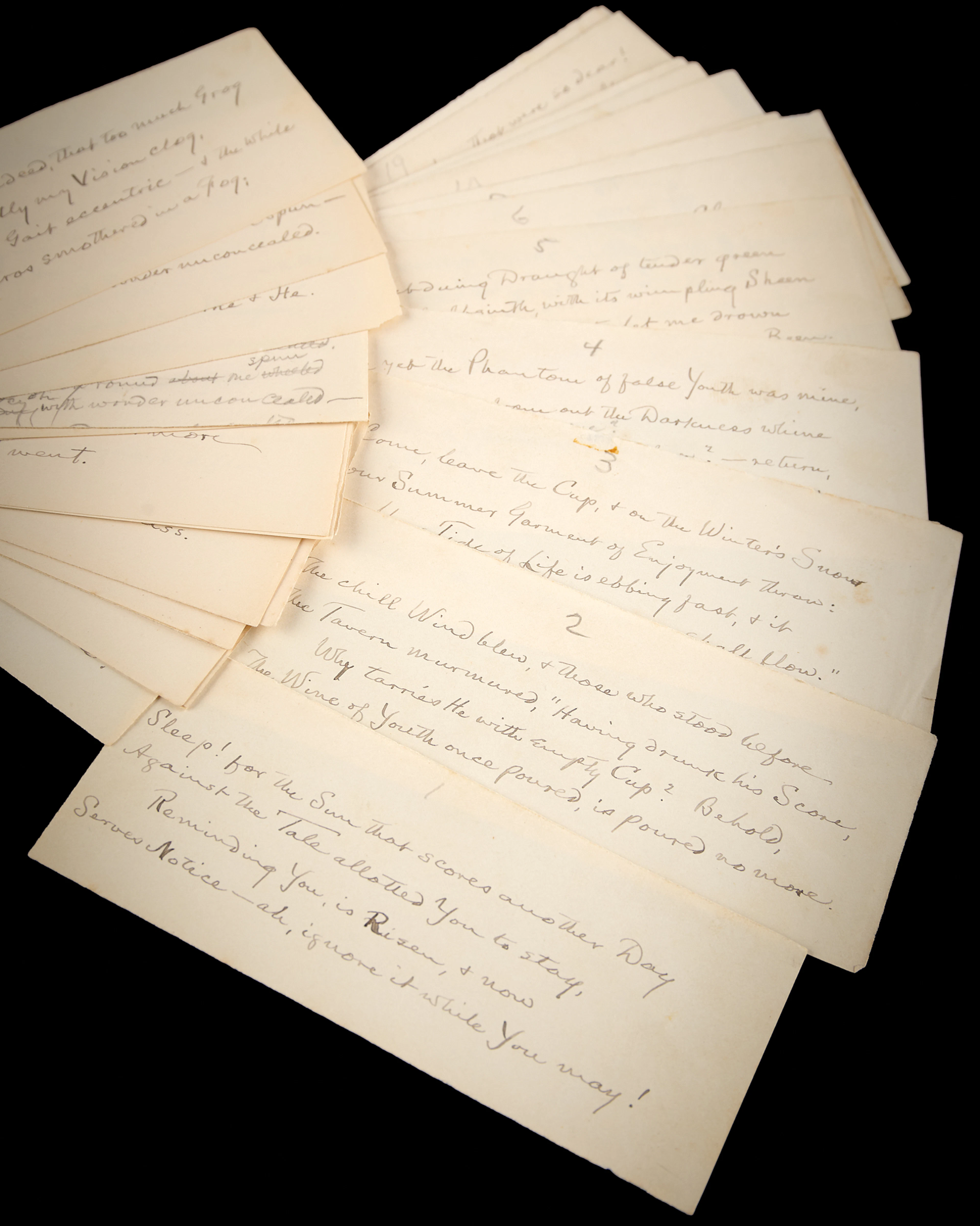 Samuel Clemens Handwritten Draft Manuscript of His Satirical Poem