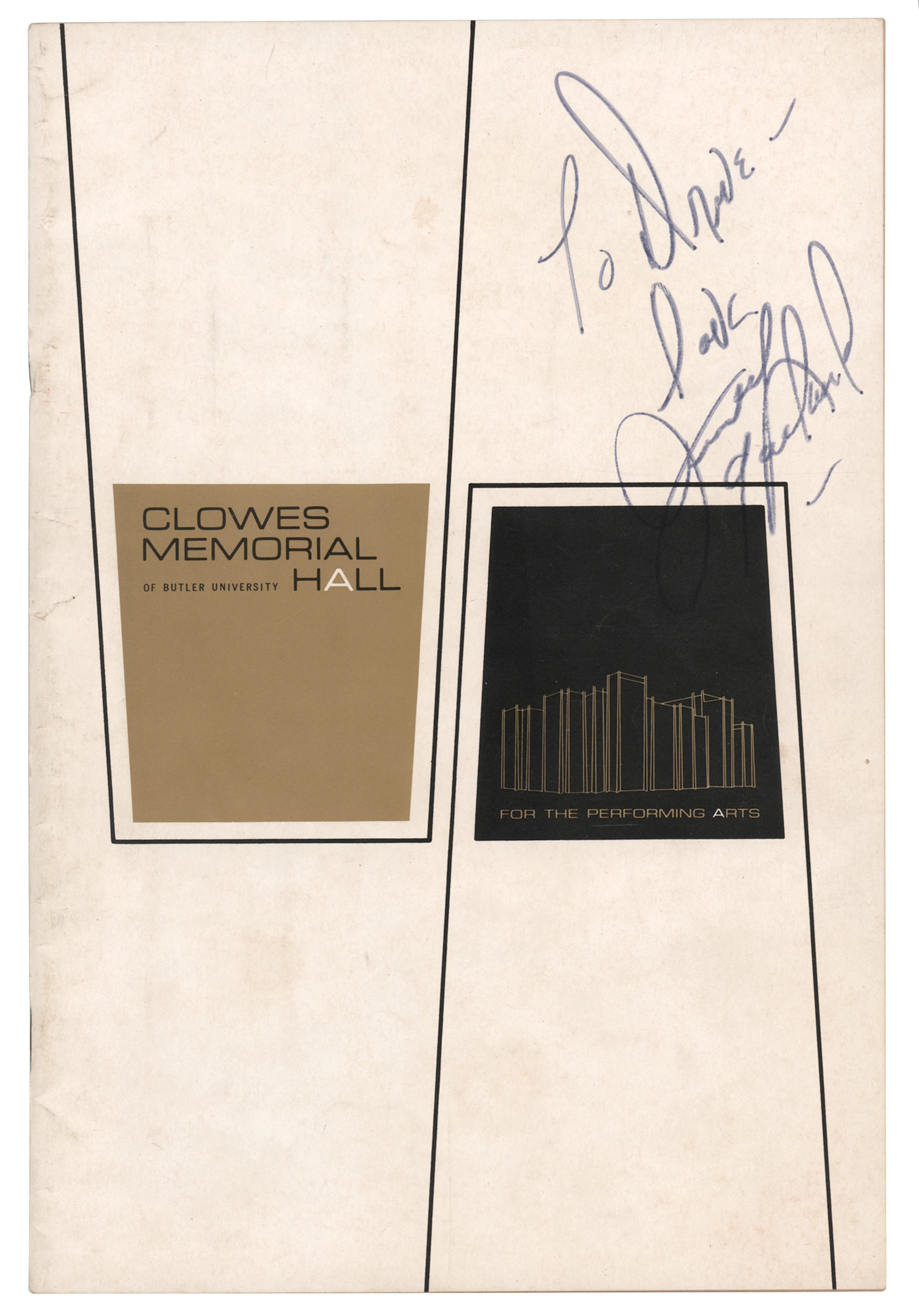 Judy Garland Signed 1967 Concert Program