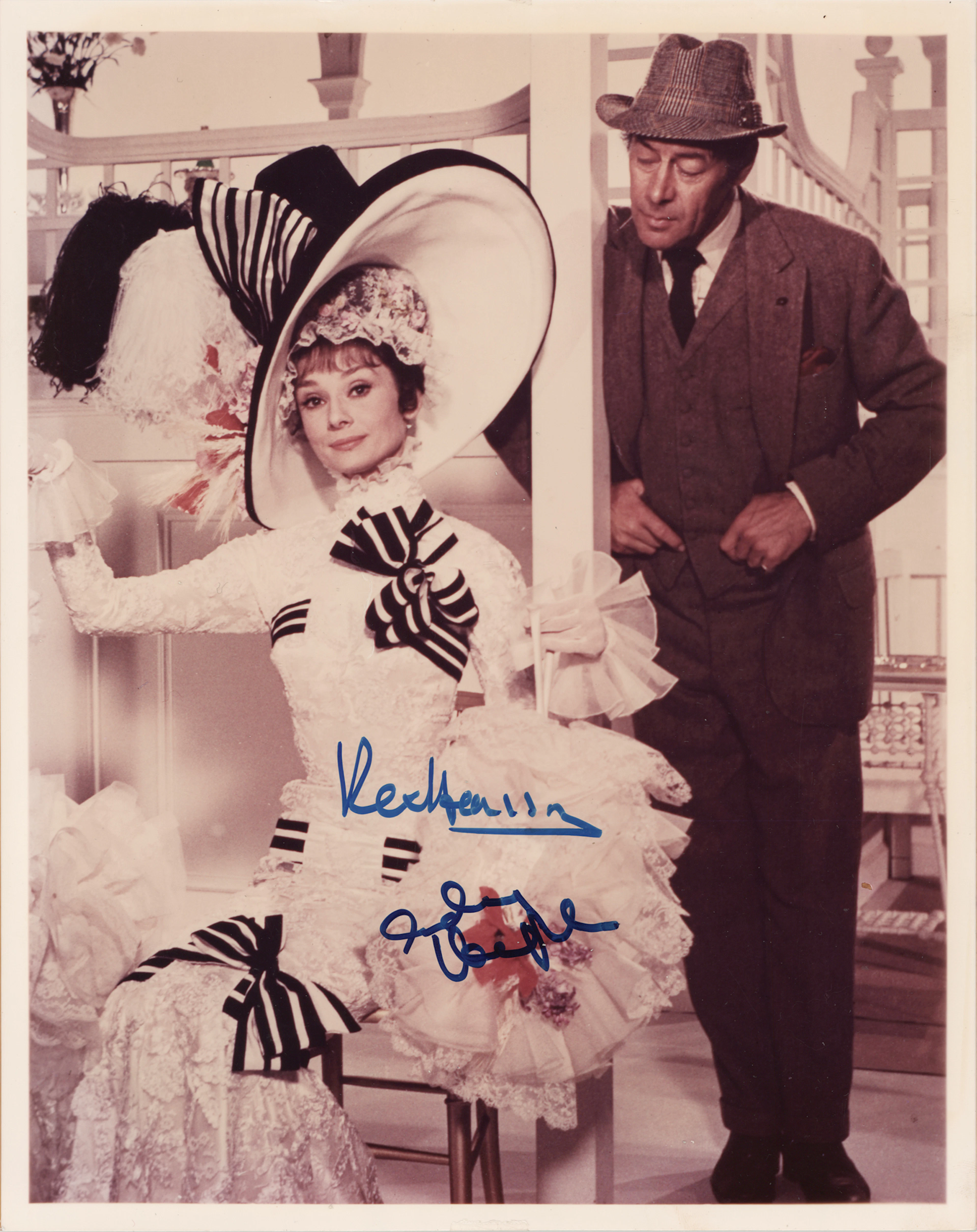 Audrey Hepburn and Rex Harrison Signed Photograph