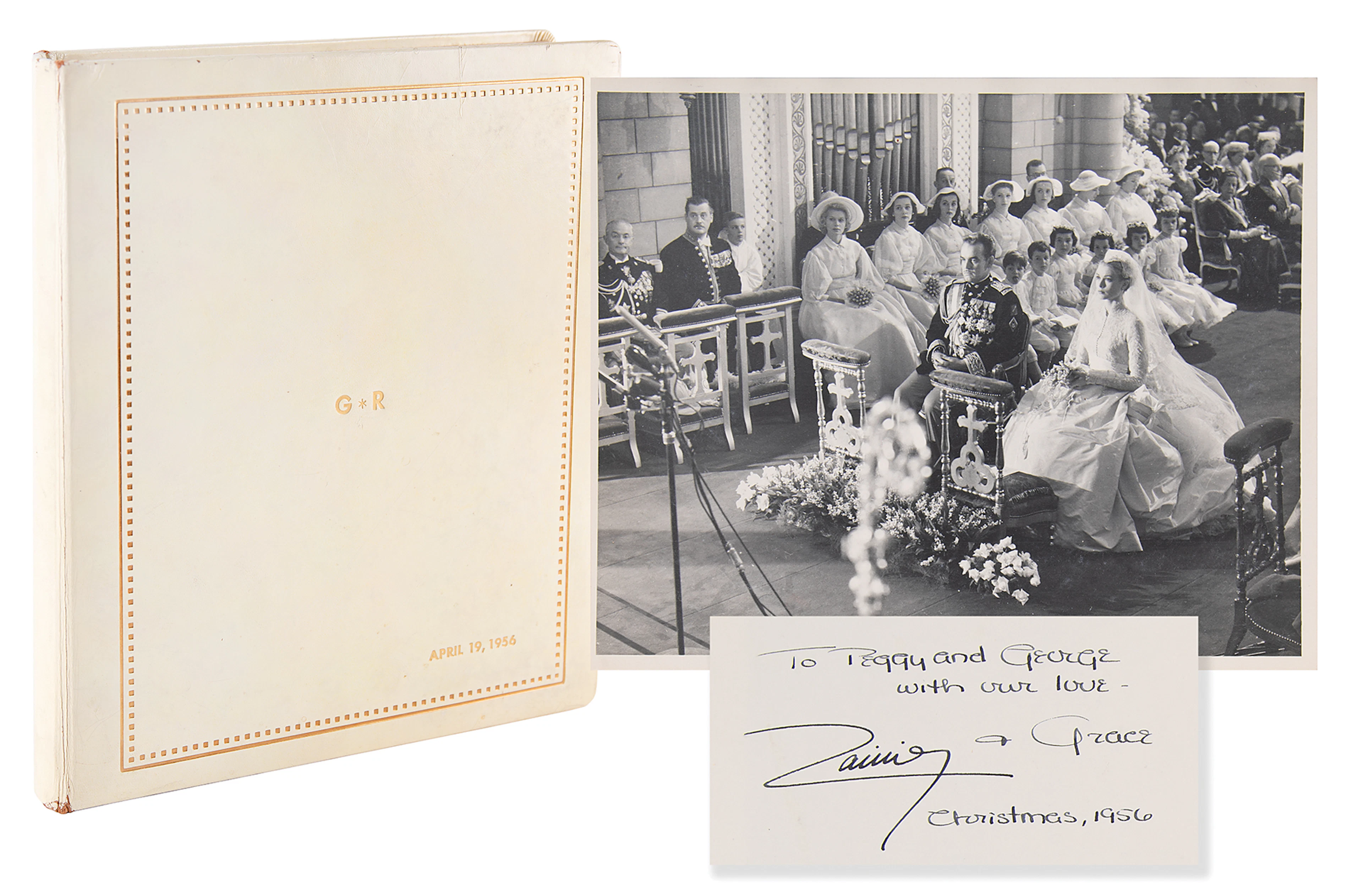 Princess Grace and Prince Rainier's 1956 Wedding Album Presented to