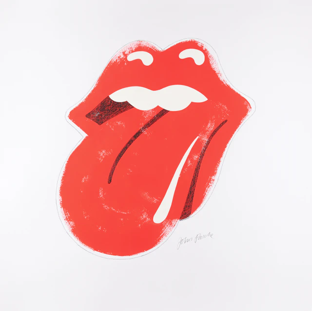Rolling Stones: John Pasche Original 'Tongue and Lips' Logo Artwork