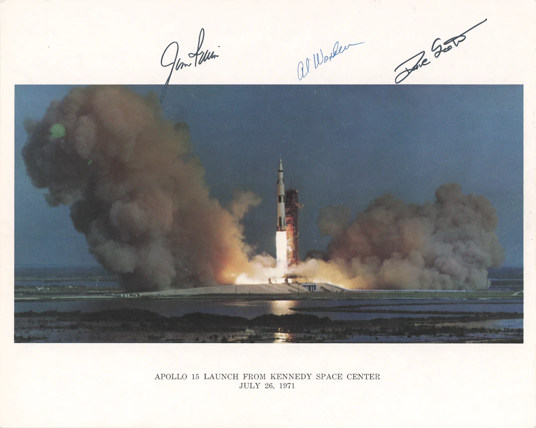 Apollo 15 Signed Photograph