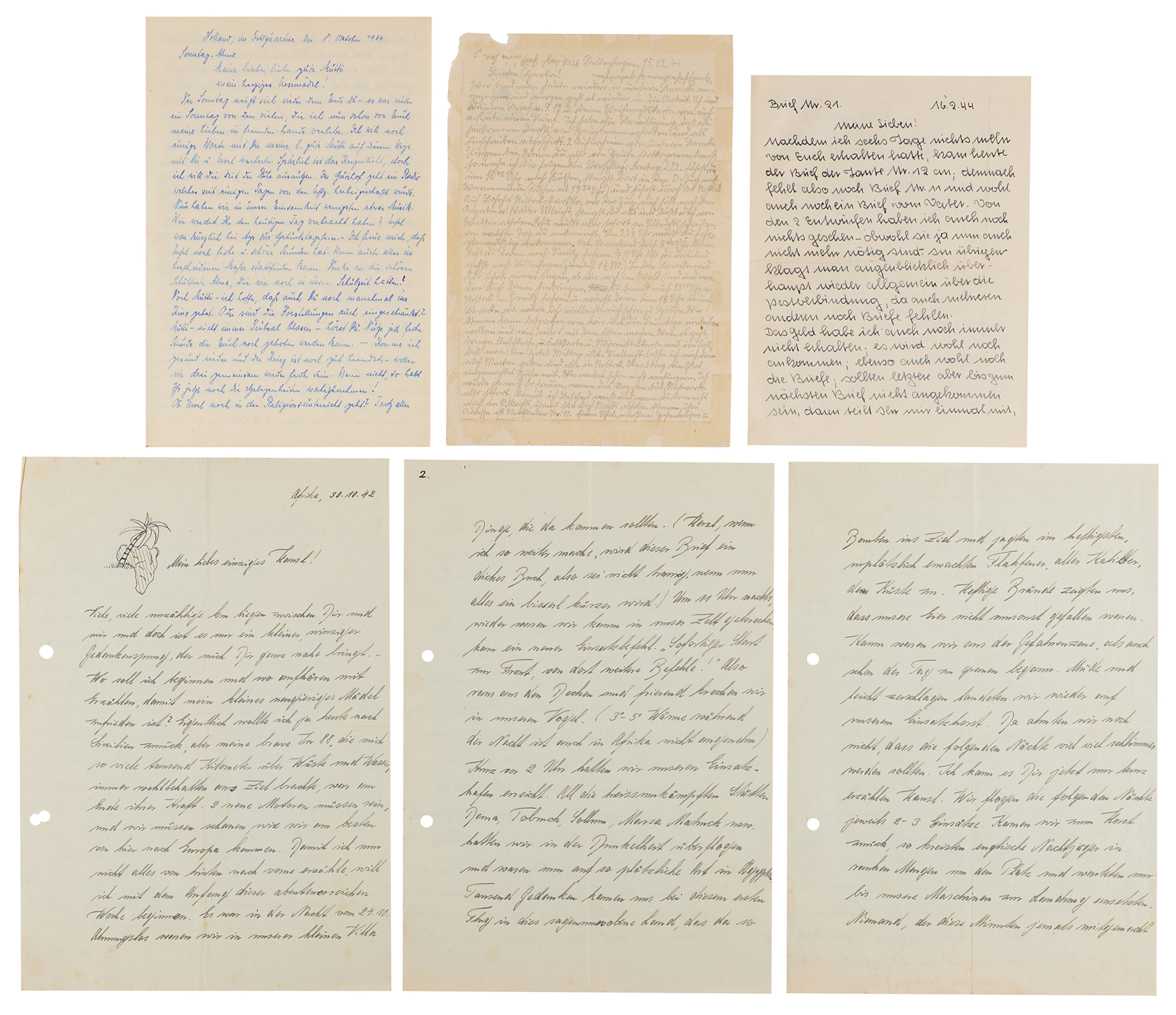 World War II: German Feldpost Collection of (250+) Covers and Letters