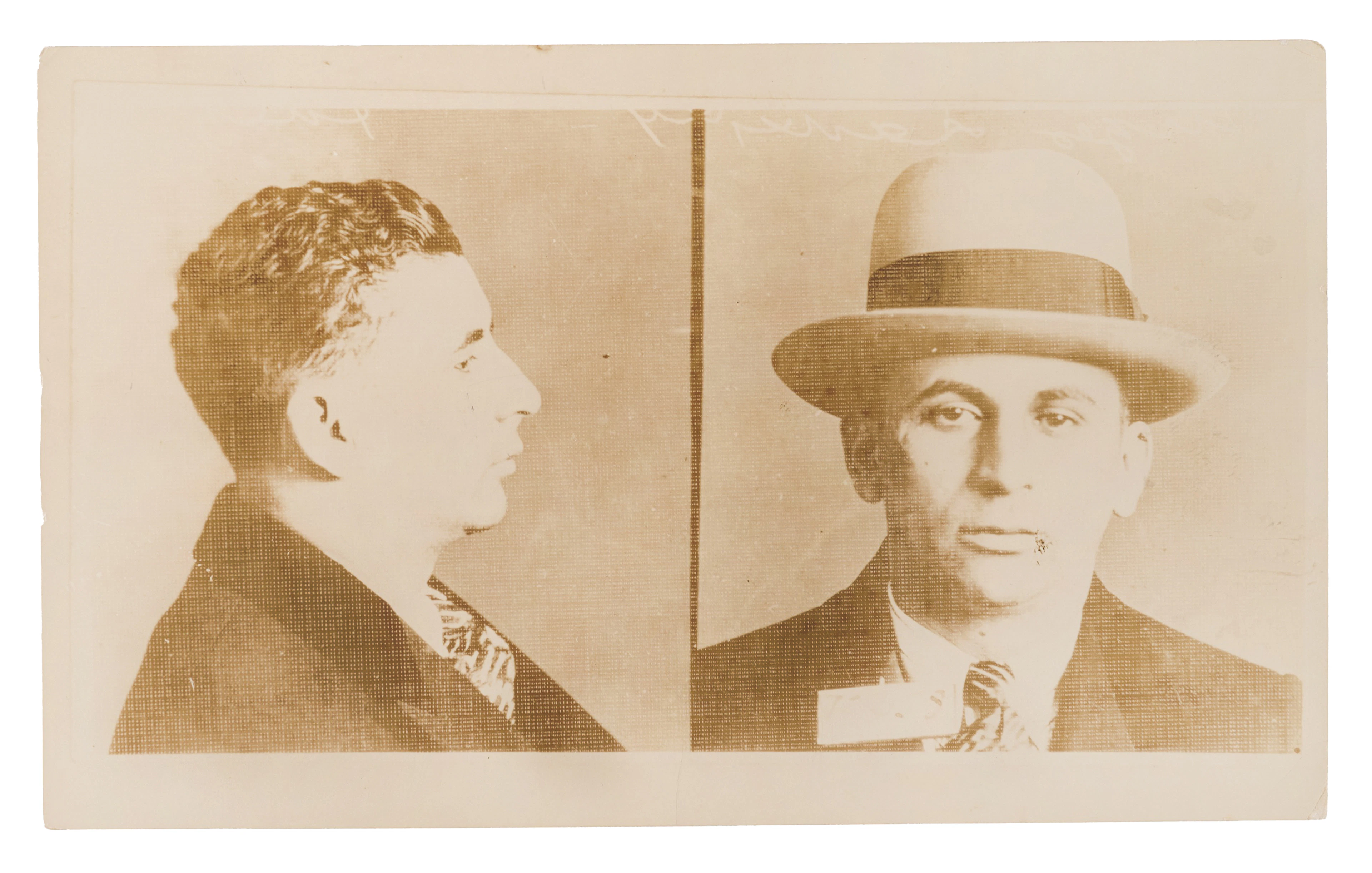 Meyer Lansky Rare Original Philadelphia Police Department Mug Shot