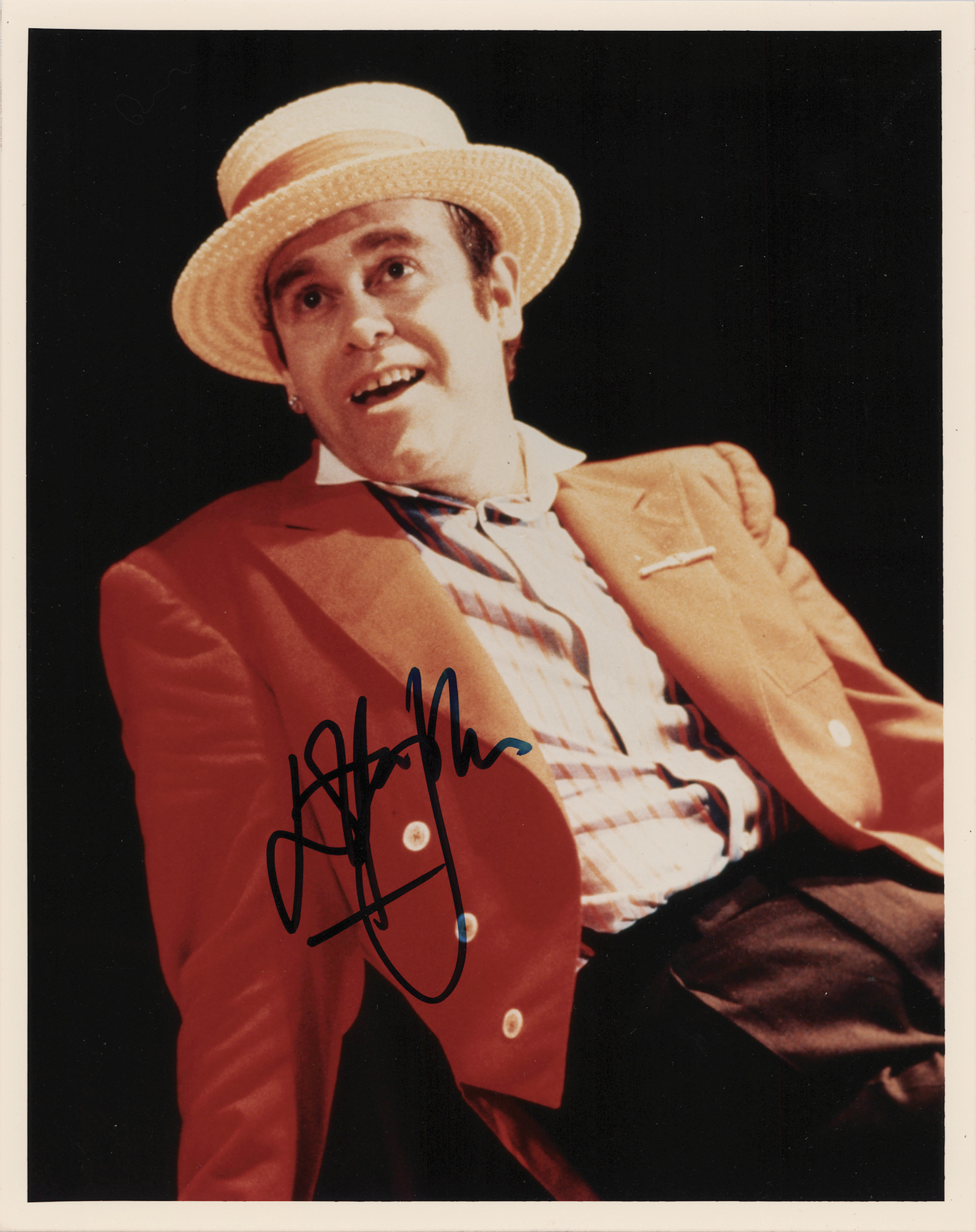 Elton John Signed Photograph