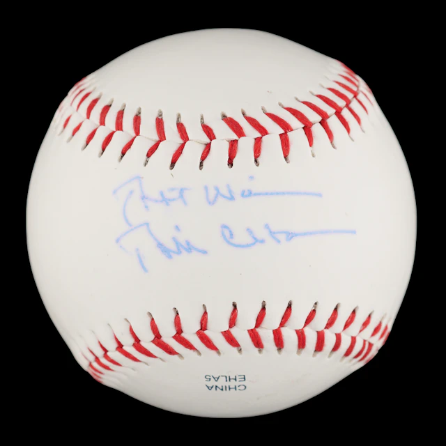 Bill Clinton Signed Baseball