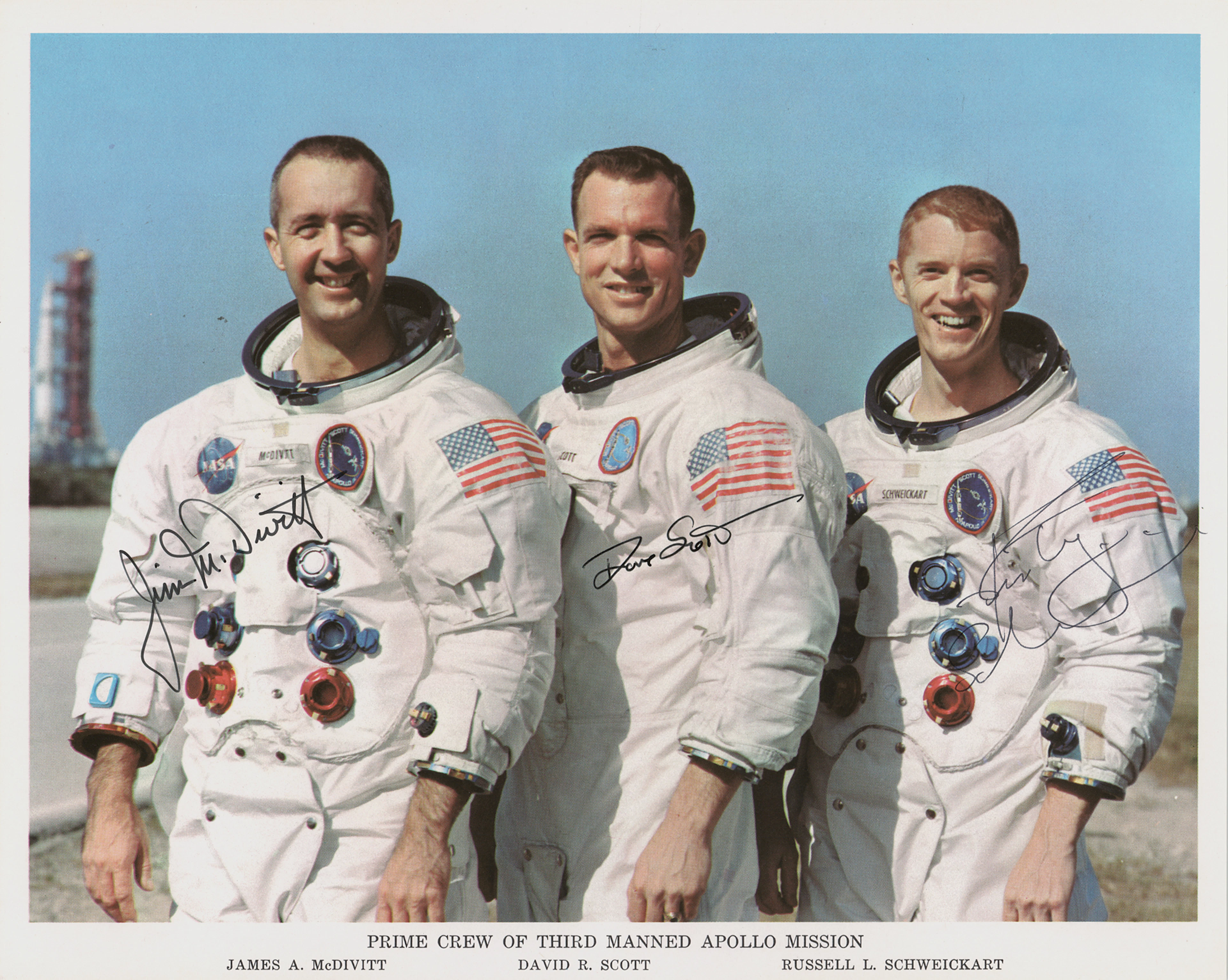 Apollo 9 Crew-Signed Photograph