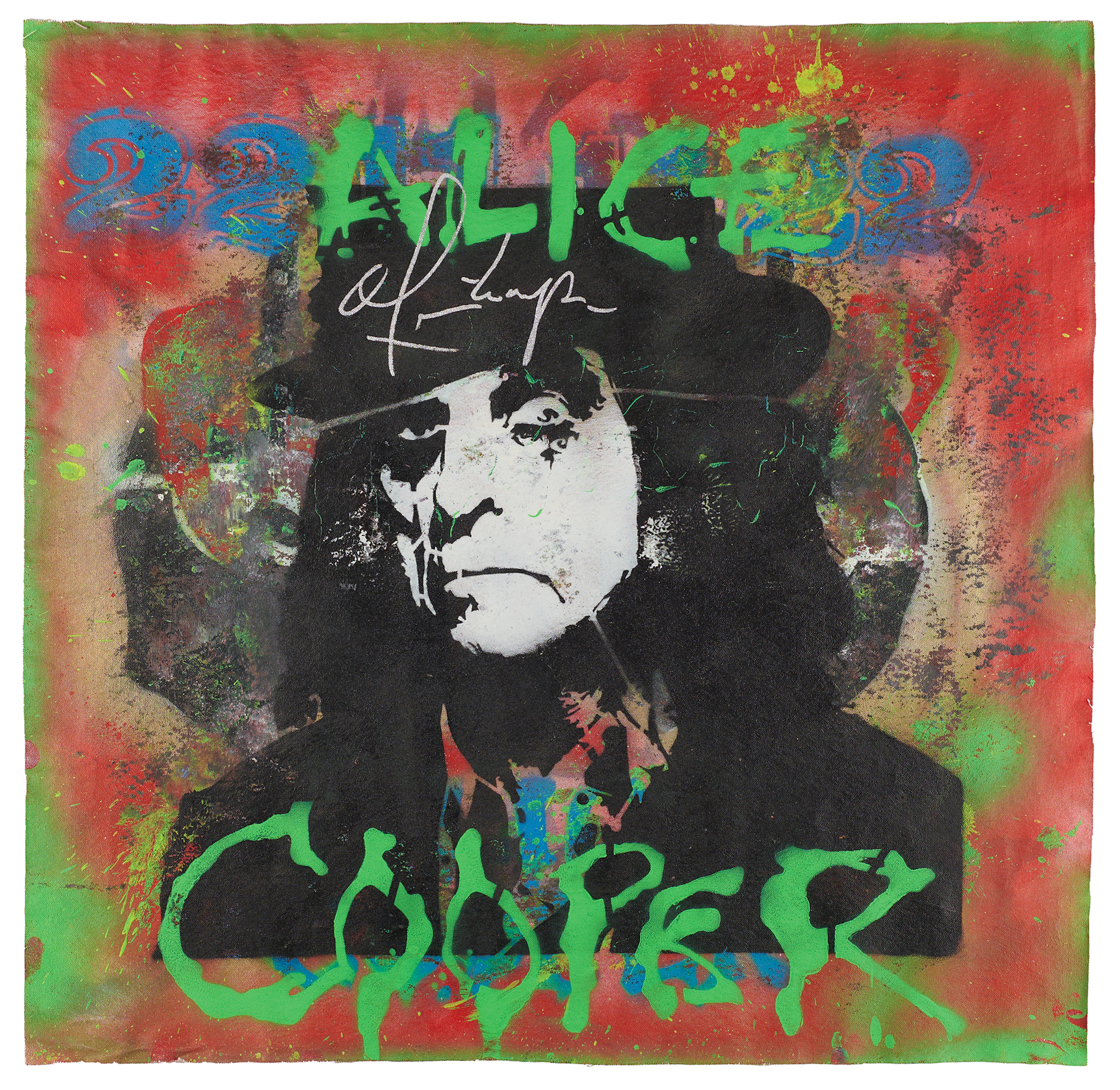 Alice Cooper Signed Original Artwork by Jagga