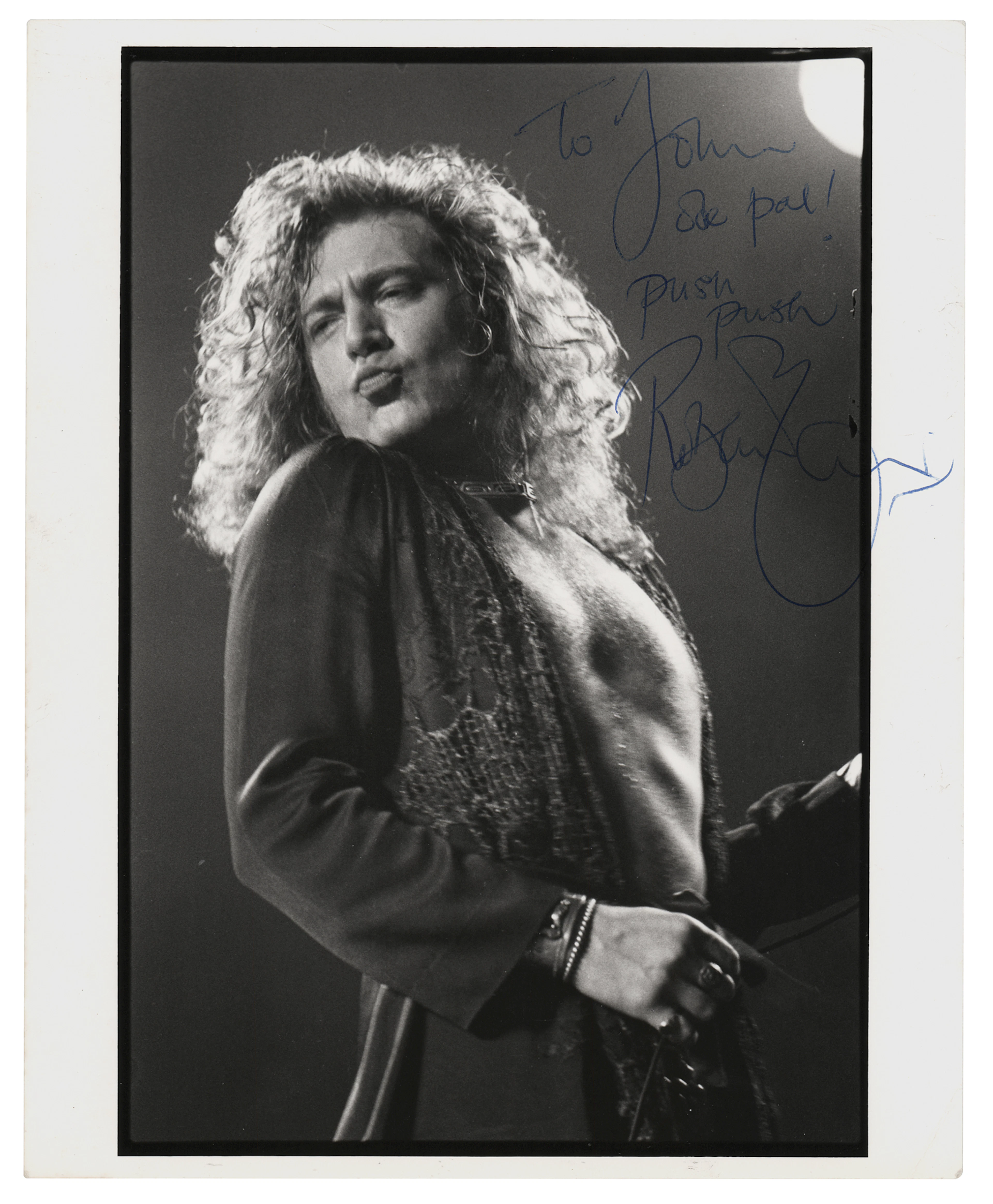 Led Zeppelin: Robert Plant Signed Photograph