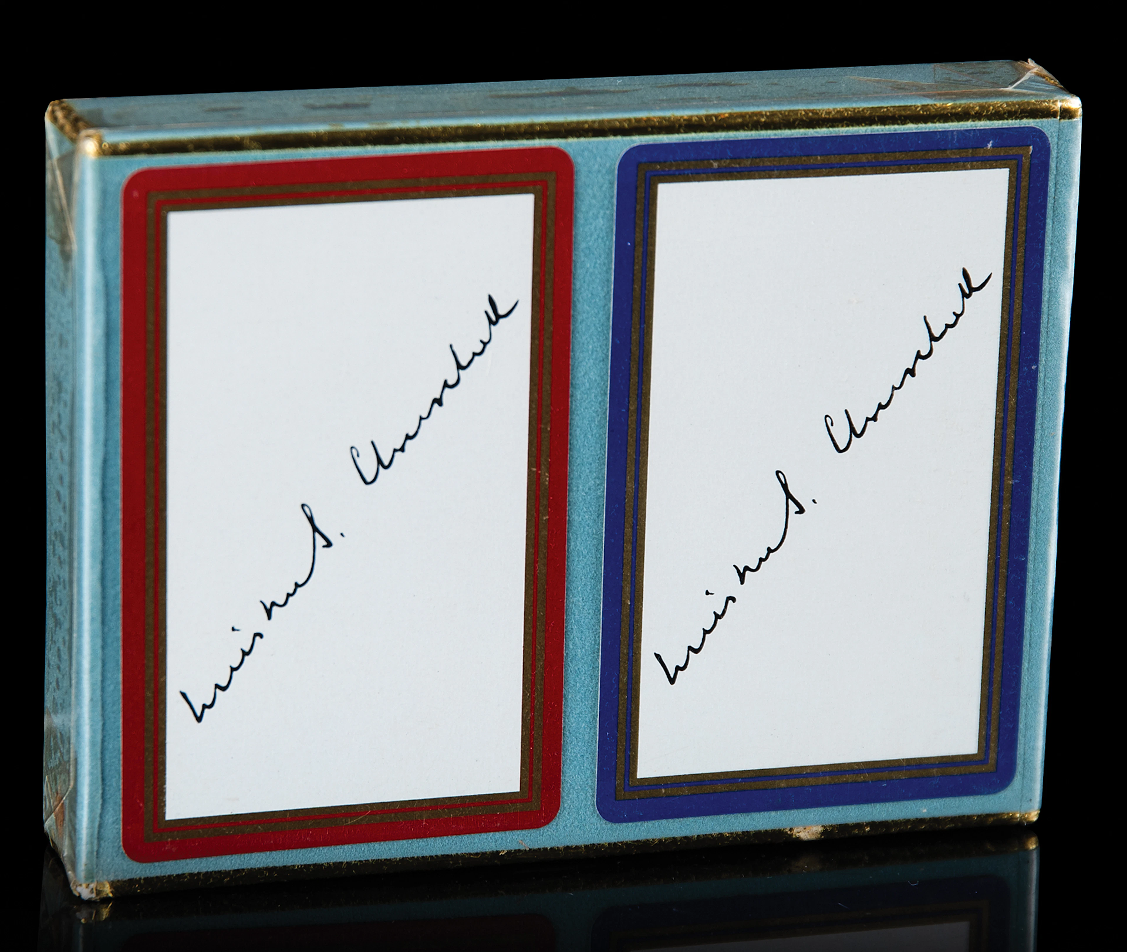 Winston Churchill's 'Congress' Facsimile Signature Playing Cards -