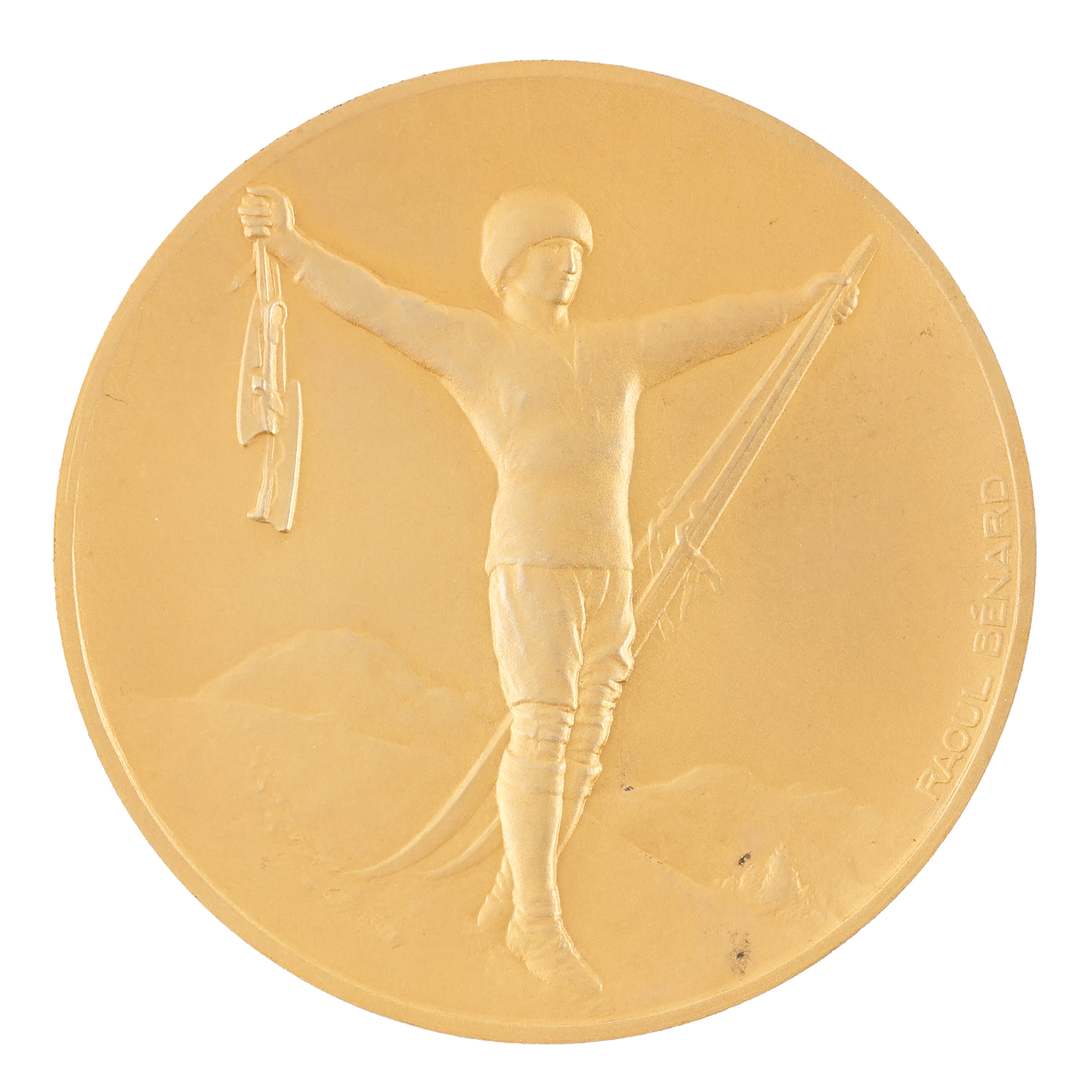 Chamonix 1924 Winter Olympics Gold Winner's Medal
