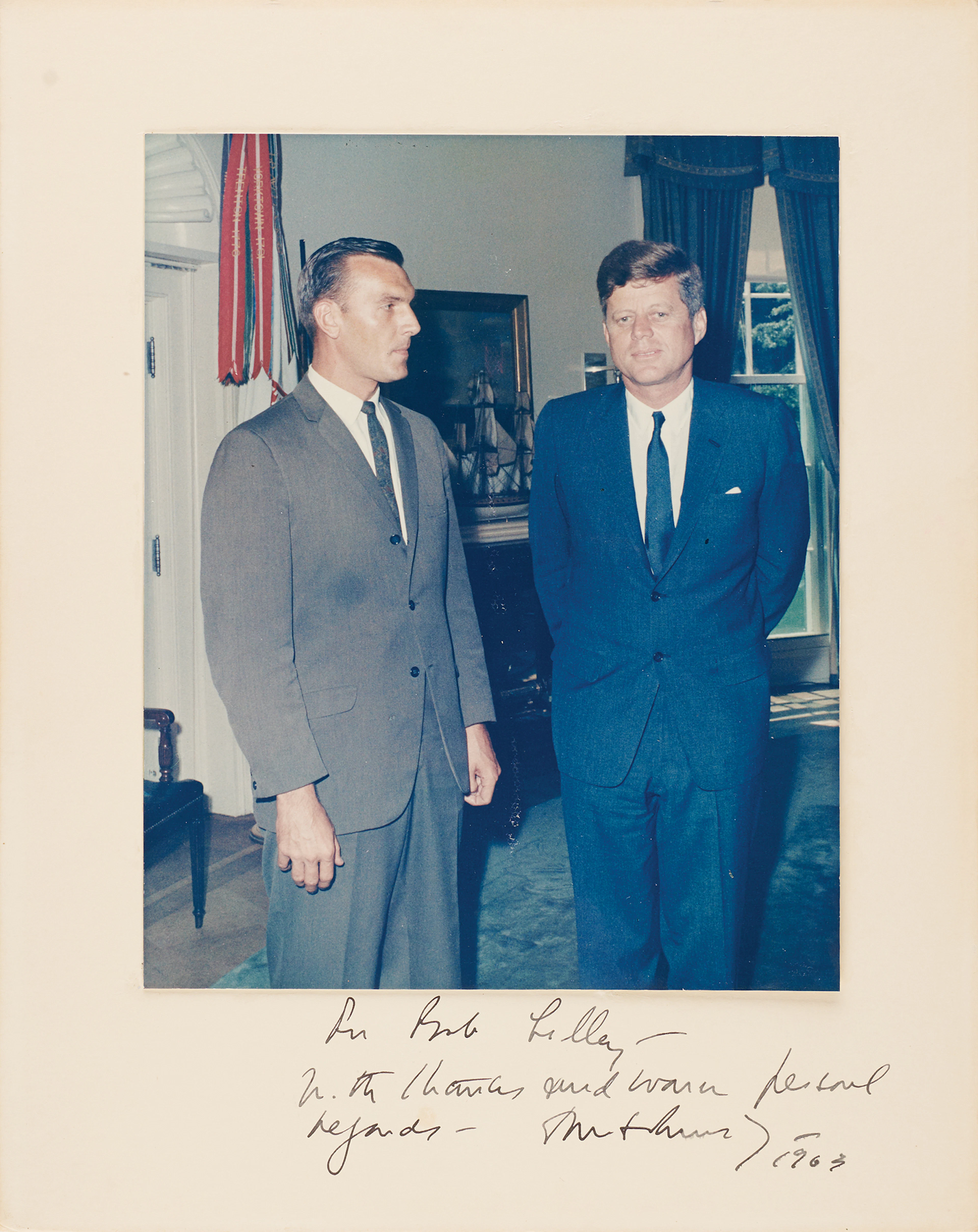 John F. Kennedy Oversized Signed Photograph as President to Secret
