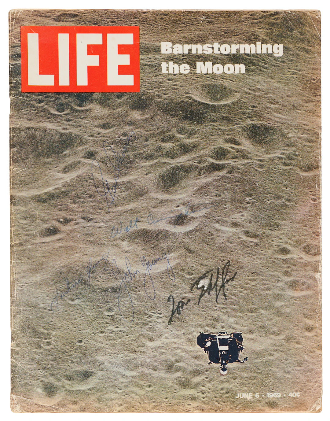 Apollo 10 Signed Life Magazine