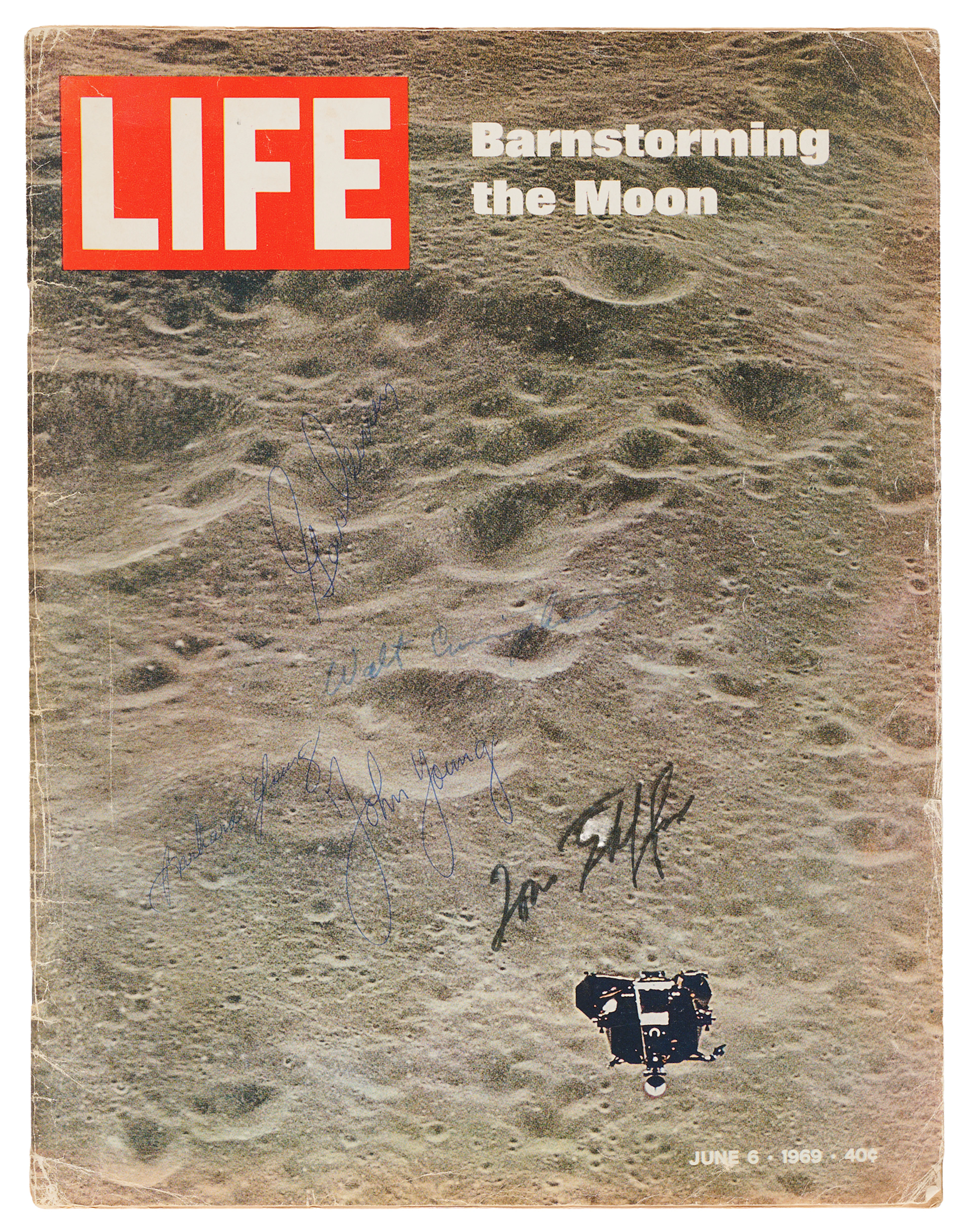 Apollo 10 Signed Life Magazine