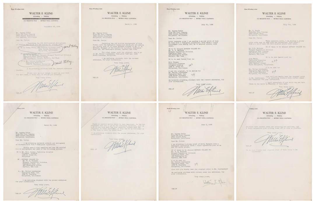 Walter E. Kline Advertising Archive: Hollywood Stars Promote Remington