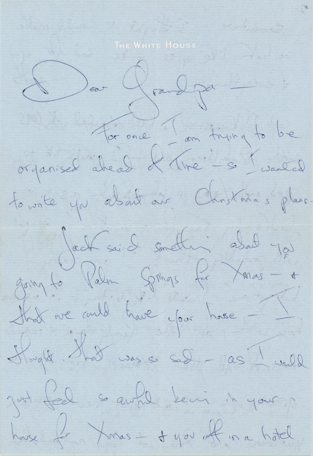 Jacqueline Kennedy Autograph Letter Signed to Joseph P. Kennedy, Making