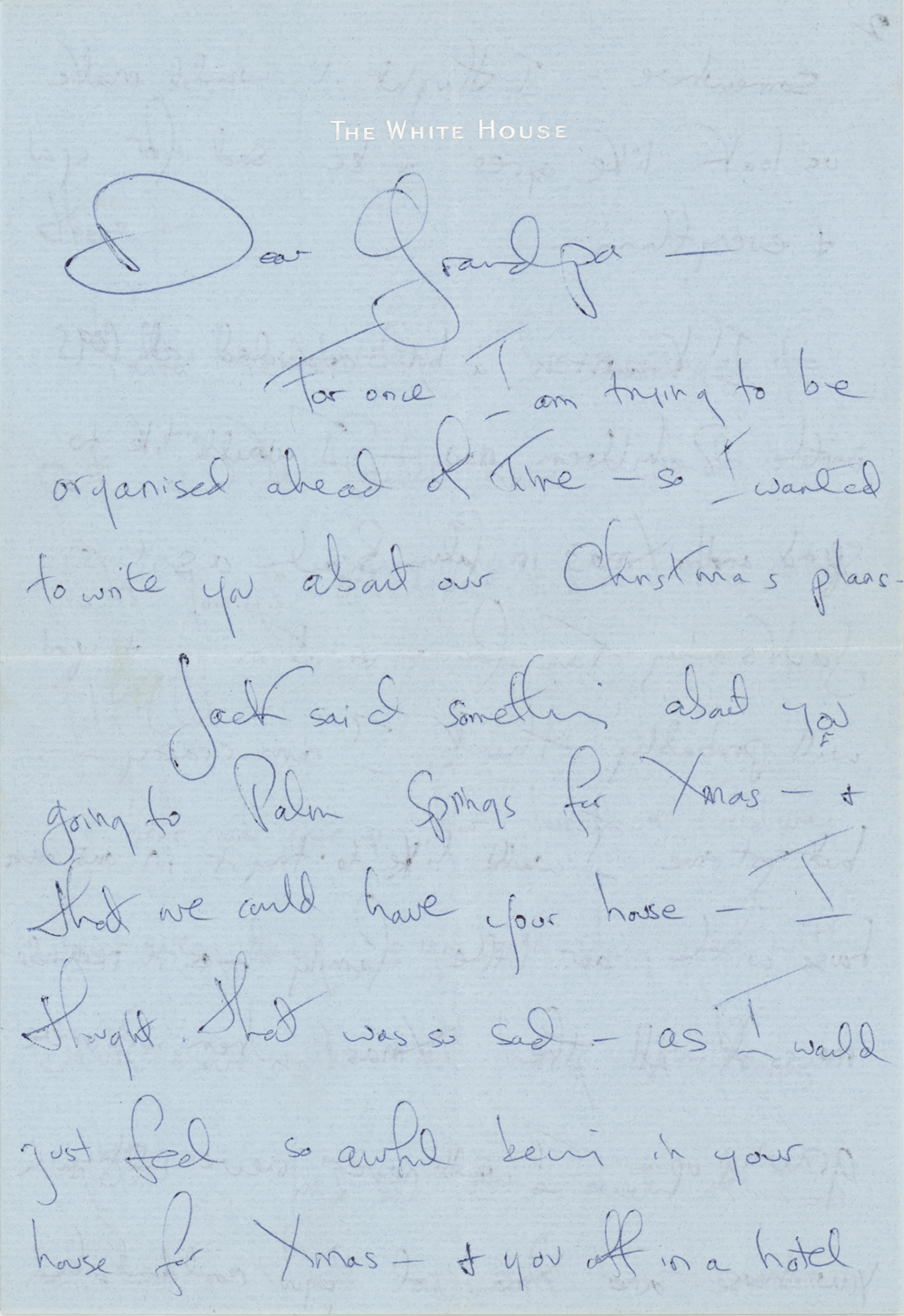 Jacqueline Kennedy Autograph Letter Signed to Joseph P. Kennedy, Making