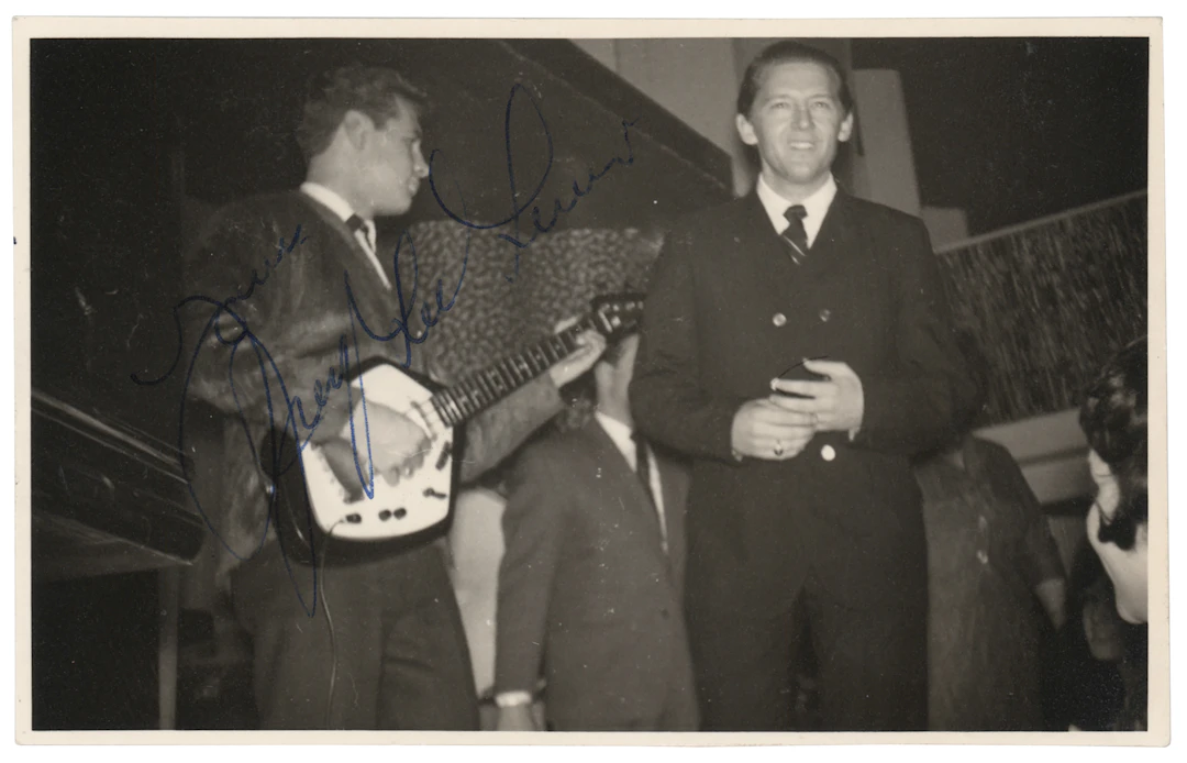 Jerry Lee Lewis Signed Candid Photograph
