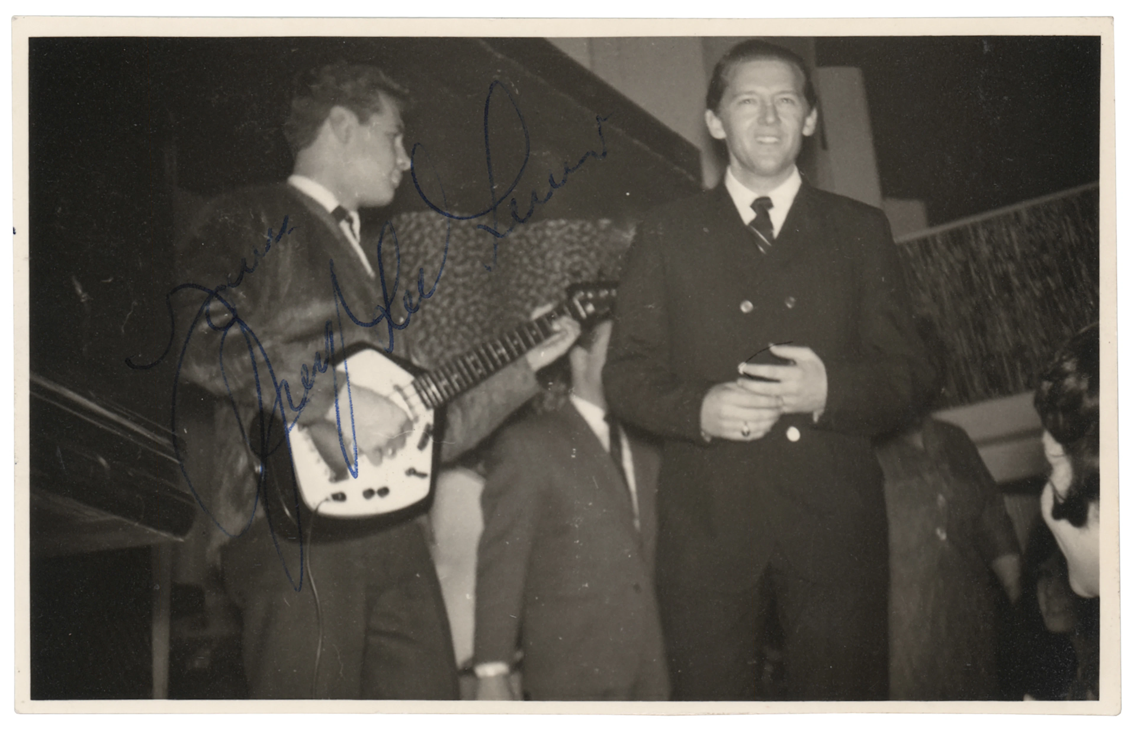 Jerry Lee Lewis Signed Candid Photograph