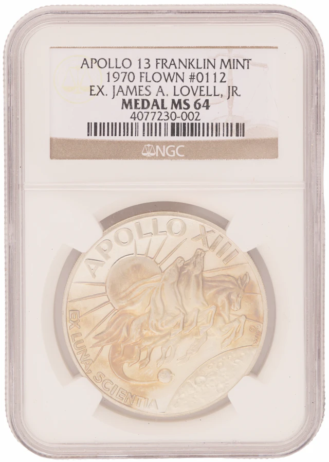 Apollo 13 Franklin Mint Medallion - From the Personal Collection of