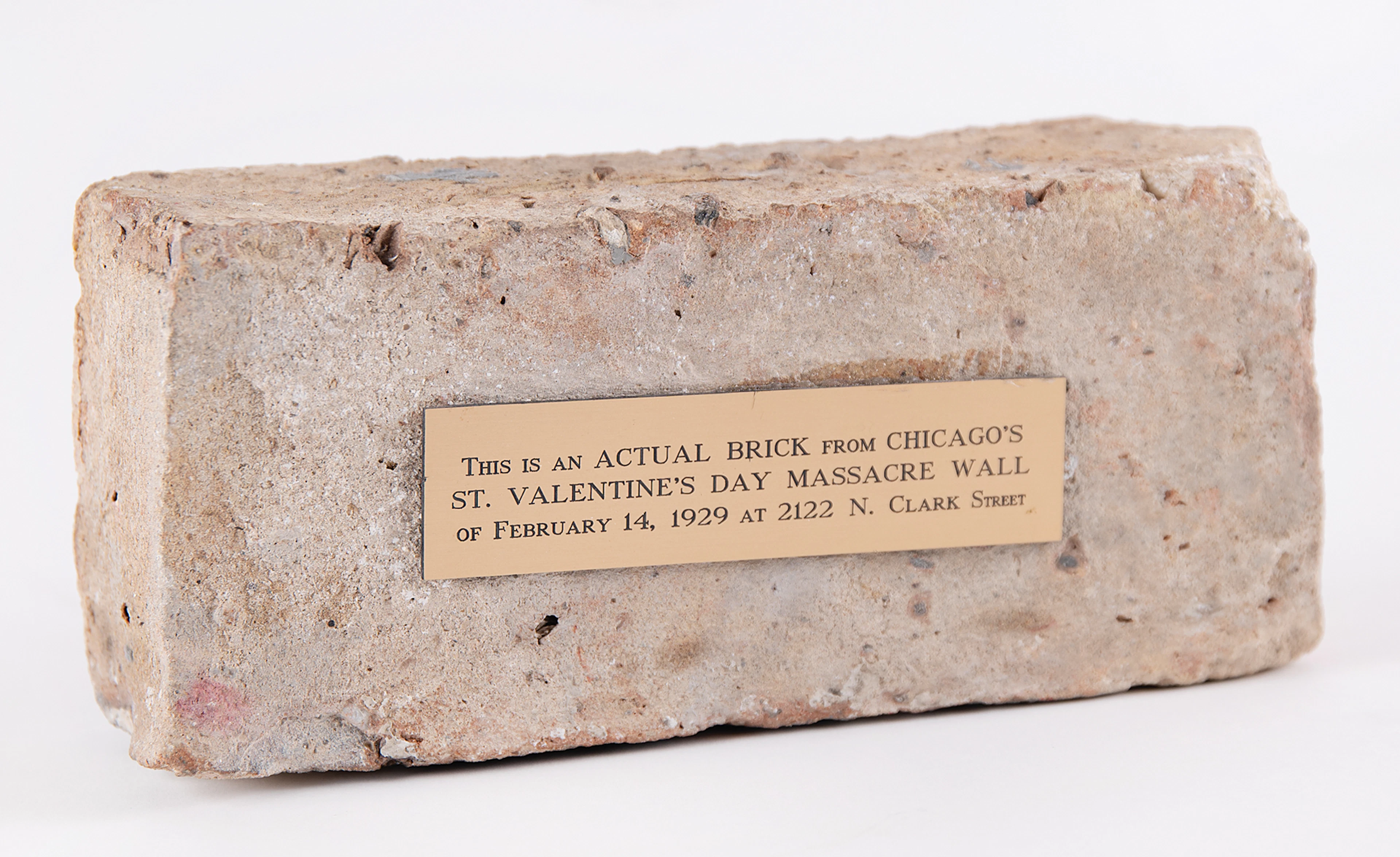 Saint Valentine's Day Massacre Brick with (4) Original Period Press Photographs