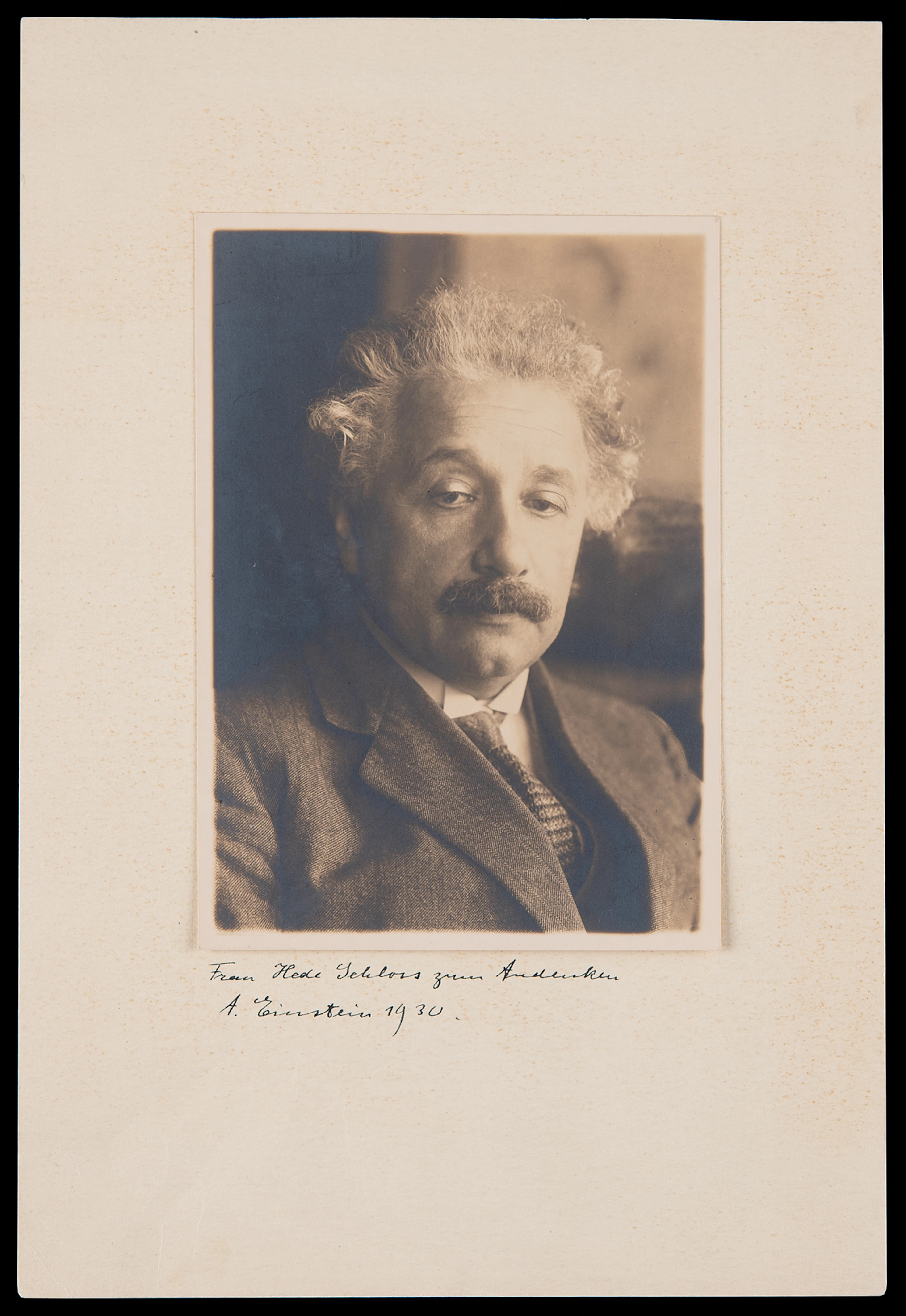Albert Einstein Signed Photograph, Taken by Nazi Resistance Fighter