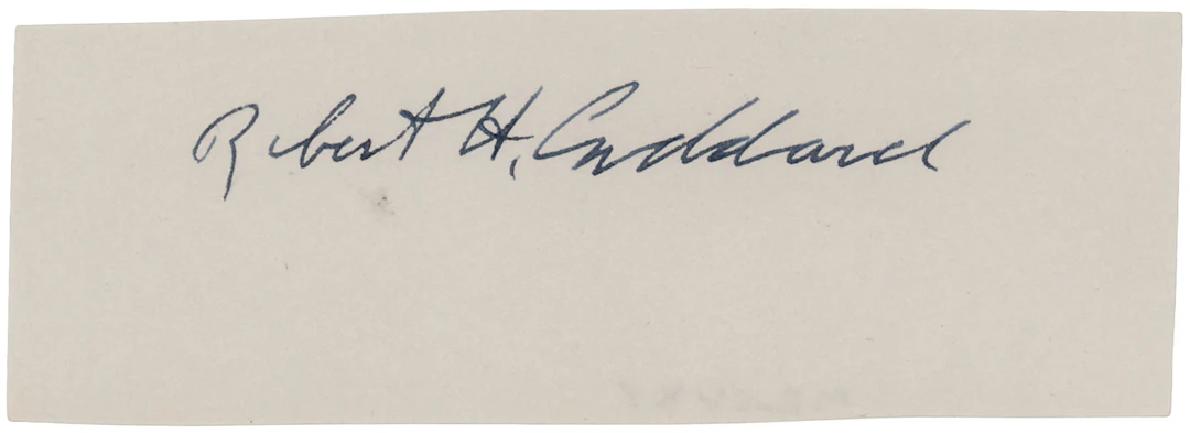 Robert H. Goddard Signature