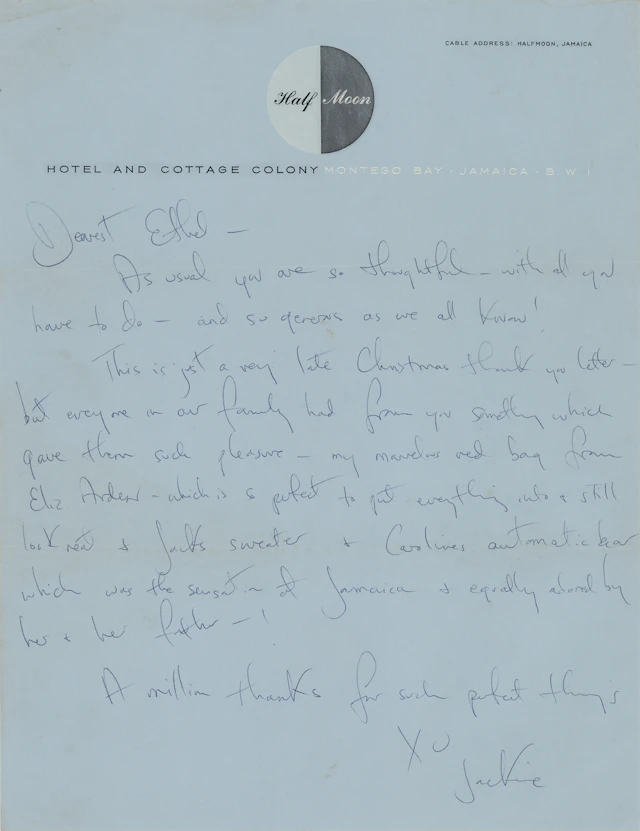 Jacqueline Kennedy Autograph Letter Signed to Ethel Kennedy