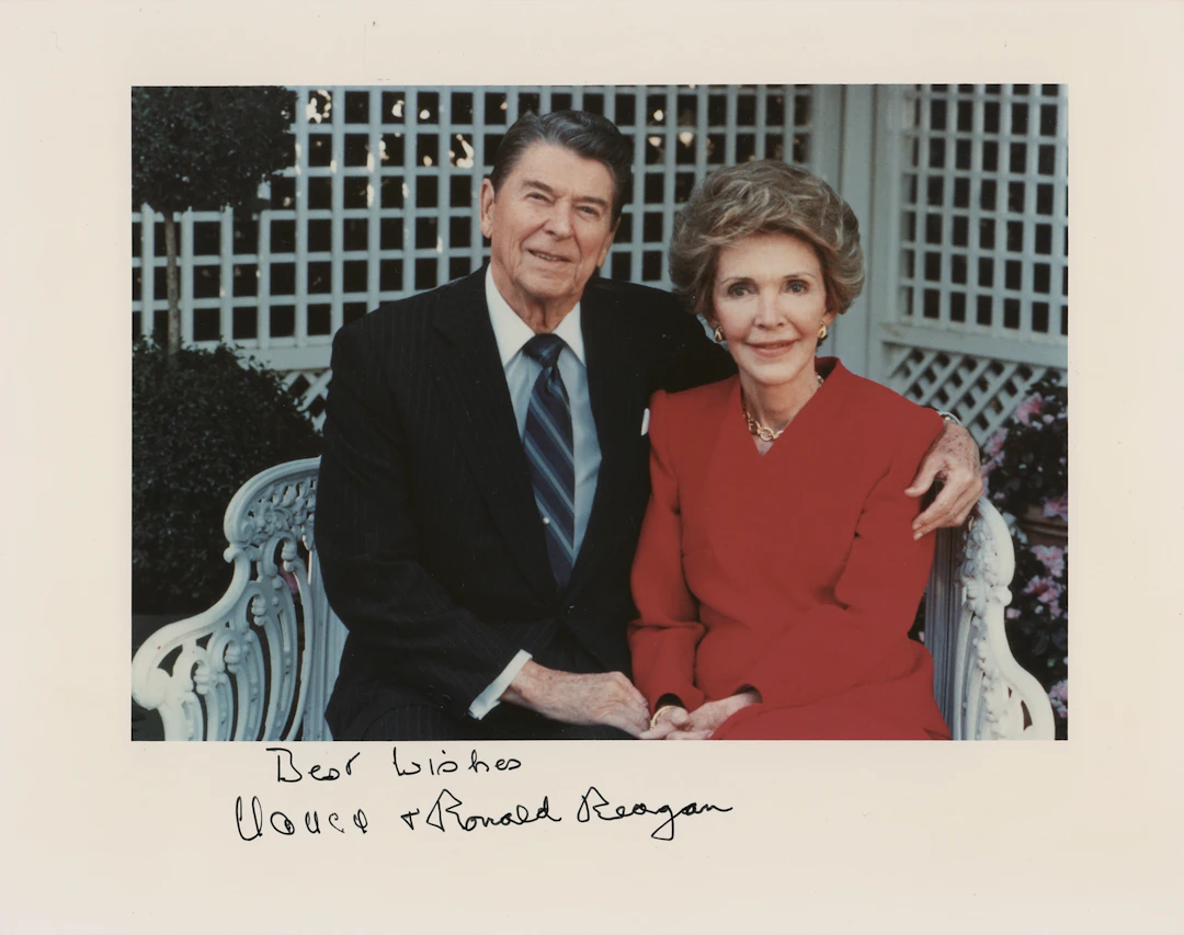Ronald and Nancy Reagan Signed Photograph