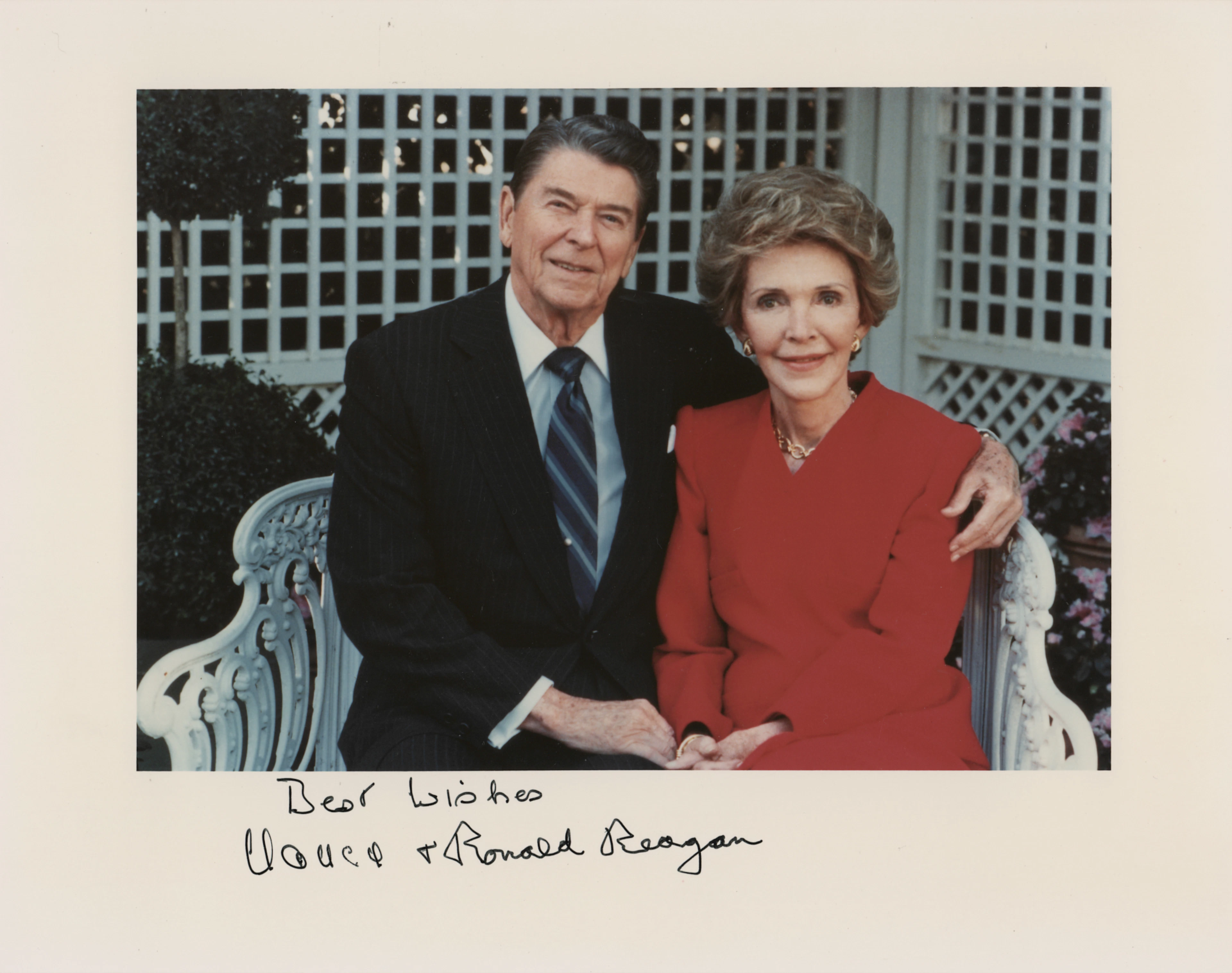 Ronald and Nancy Reagan Signed Photograph
