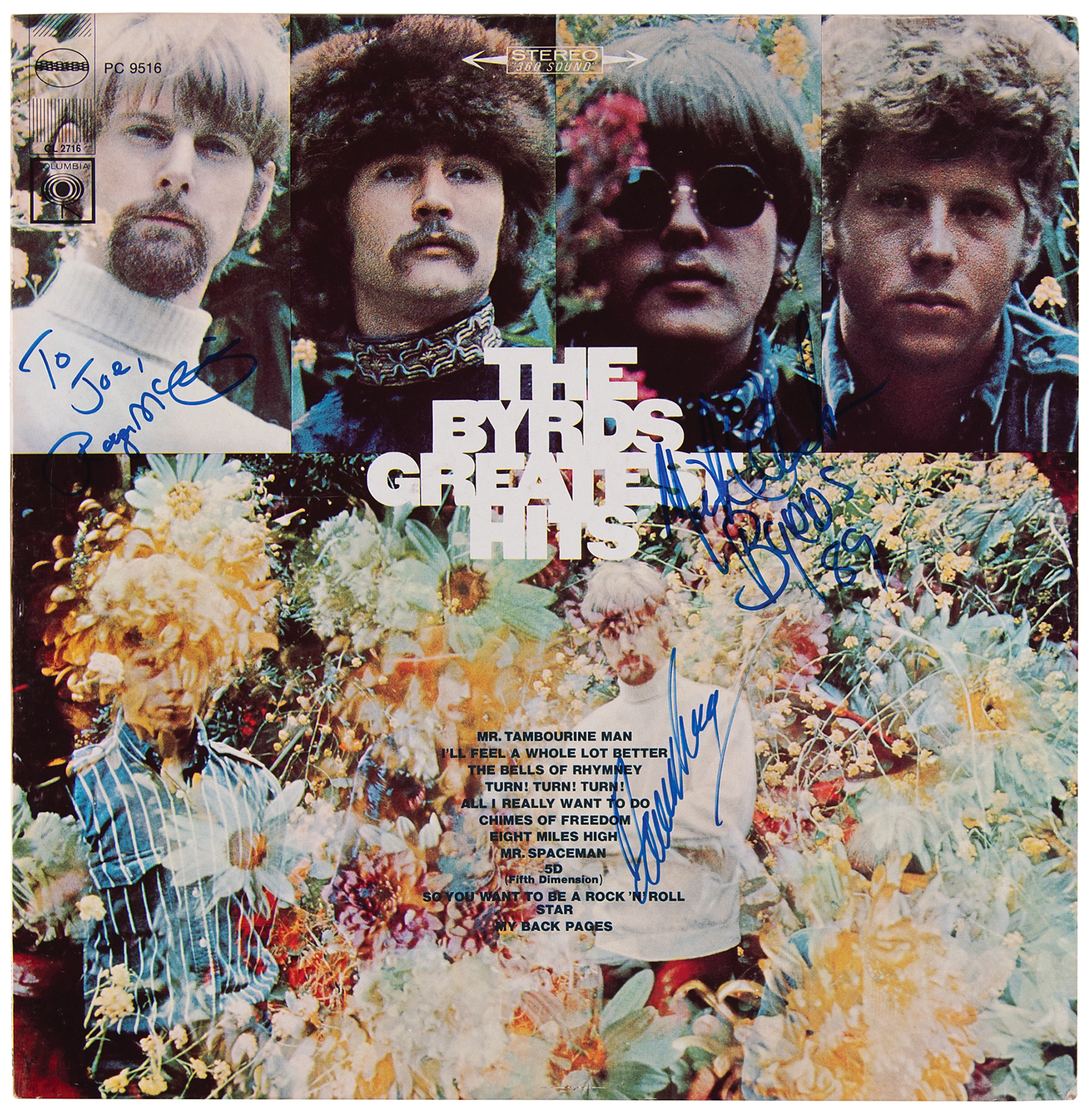 The Byrds Signed Album - Greatest Hits