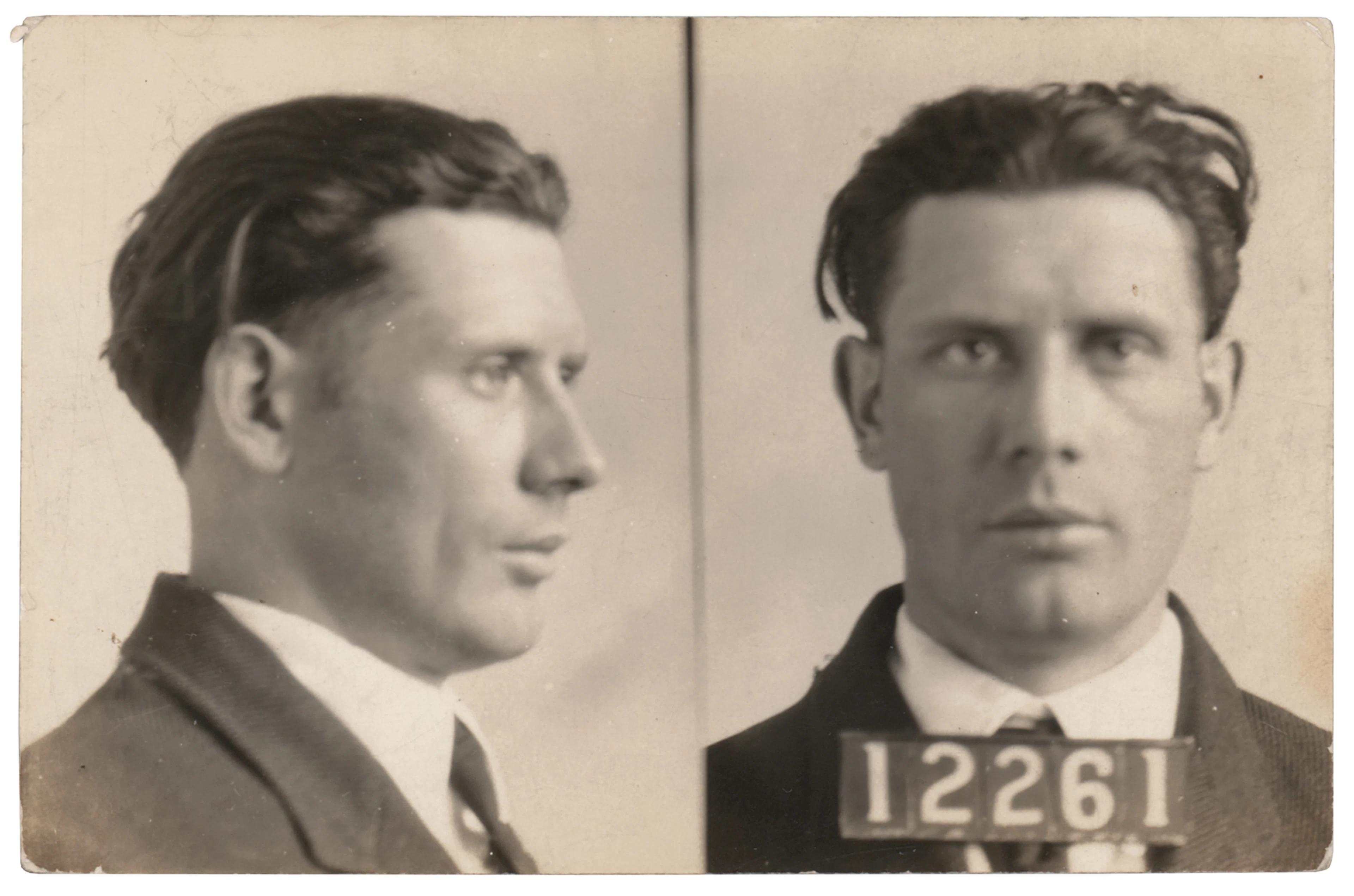 Dillinger Gang: Russell Lee Clark Original Indiana State Prison Mug
