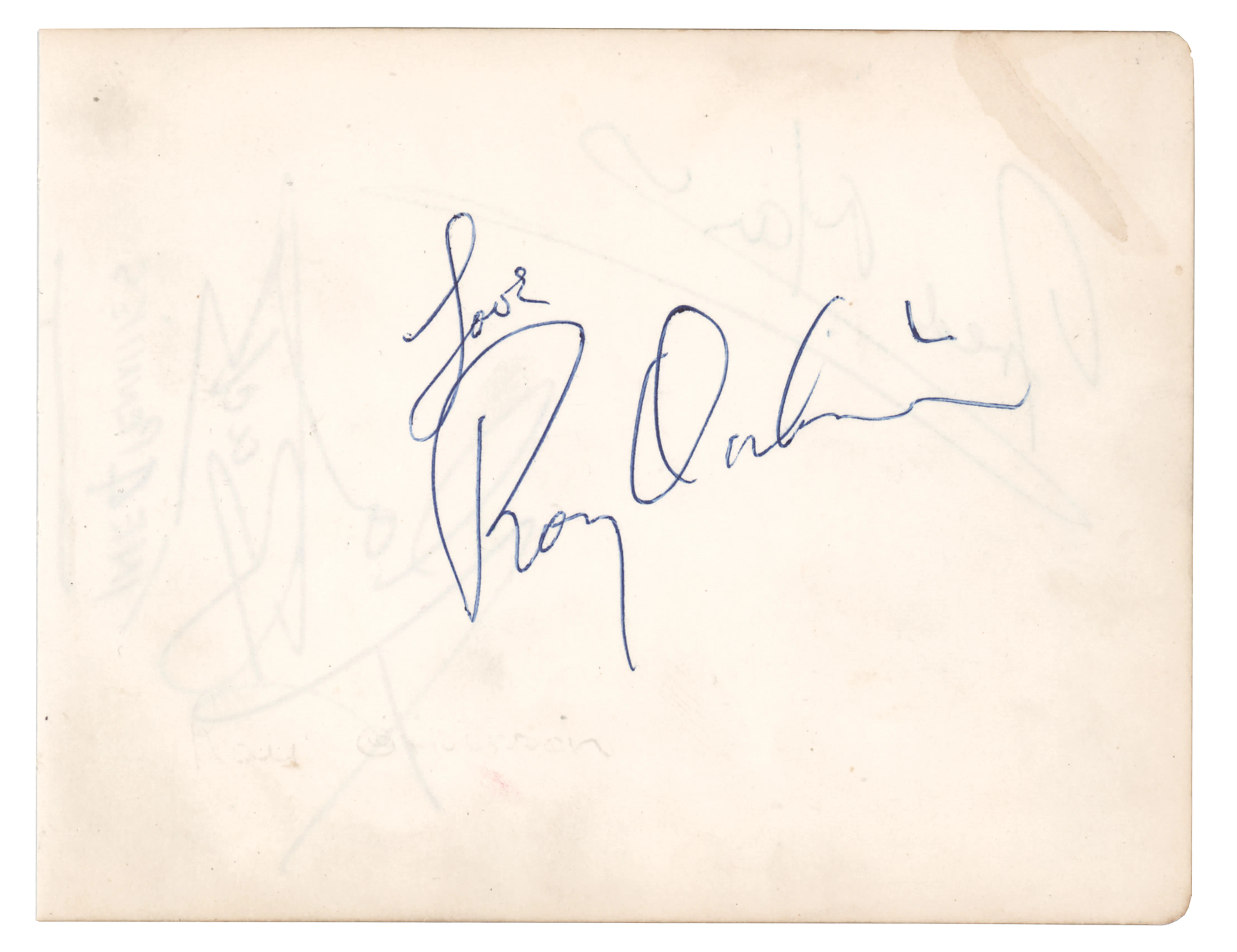 Roy Orbison Signature