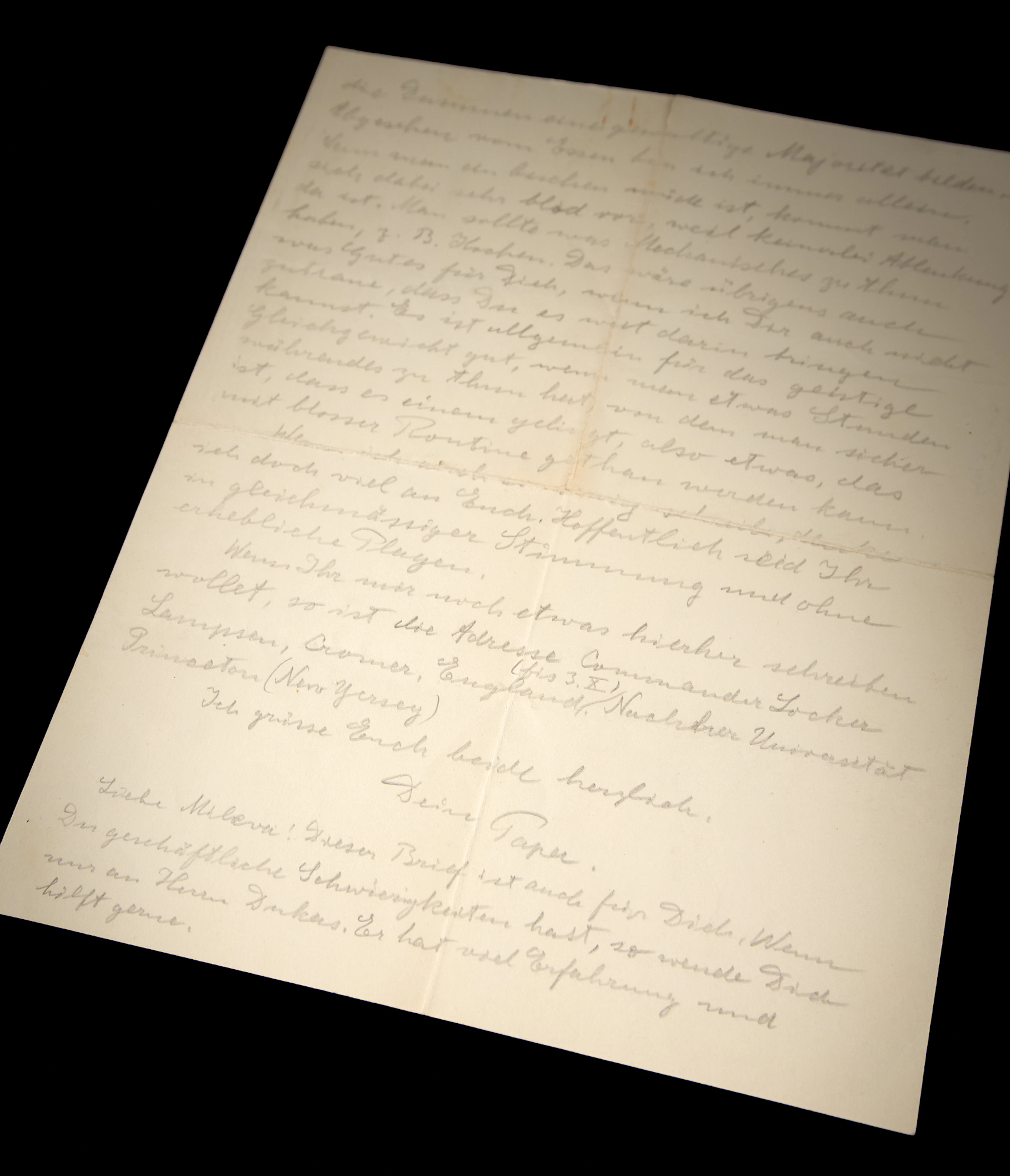 Albert Einstein Autograph Letter Signed to His Son Eduard from His