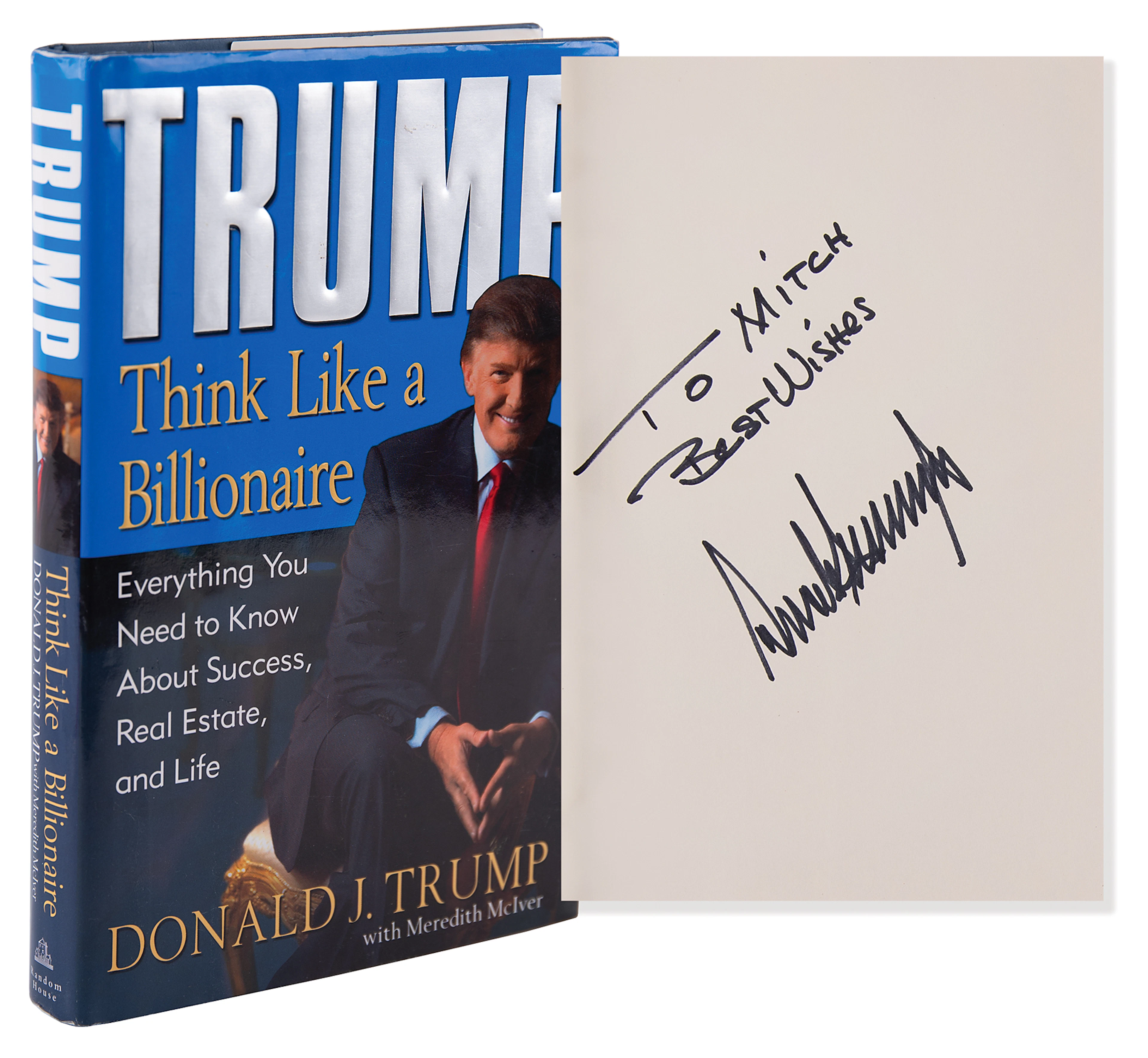 Donald Trump Signed Book - Think Like a Billionaire