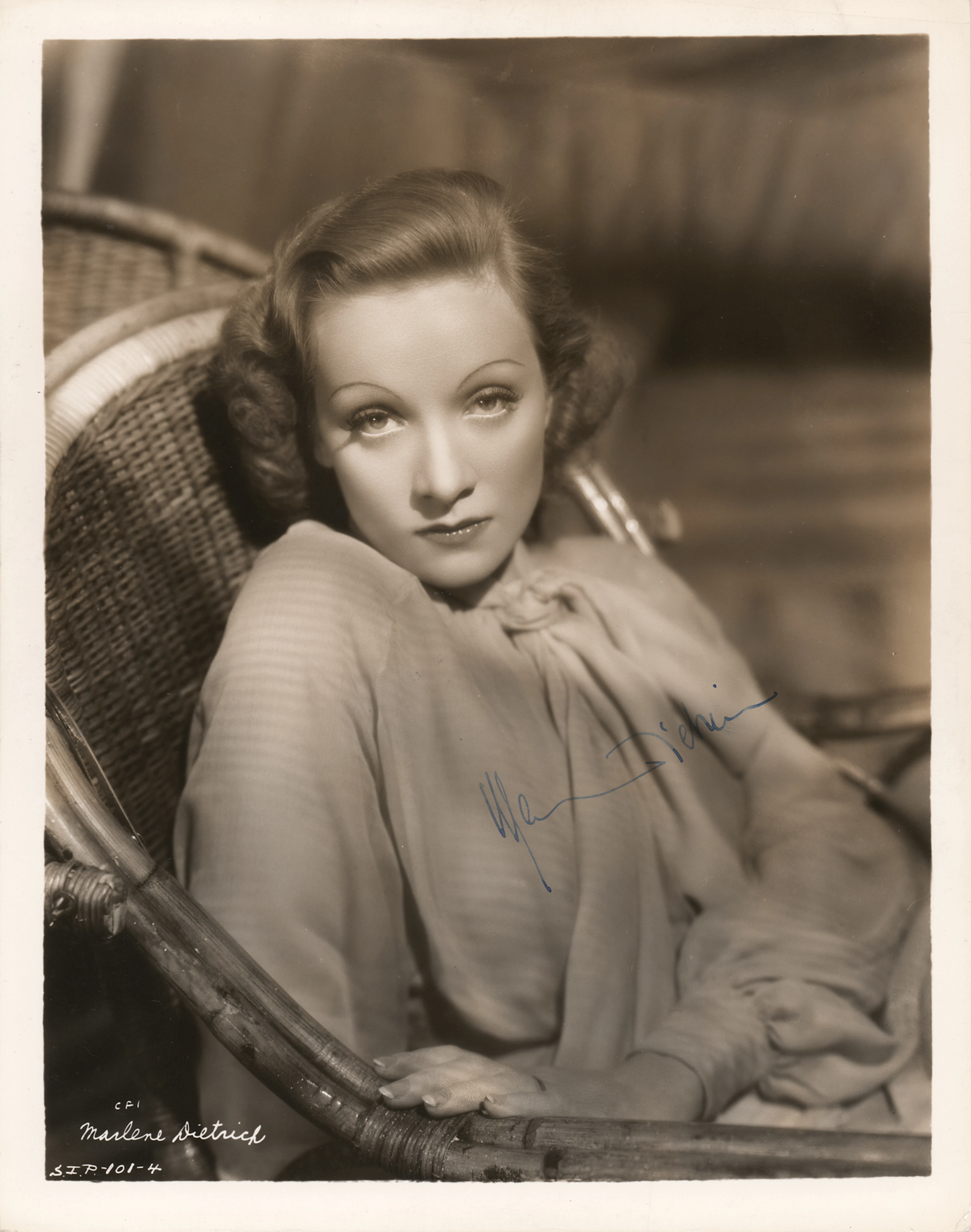 Marlene Dietrich Signed Photograph