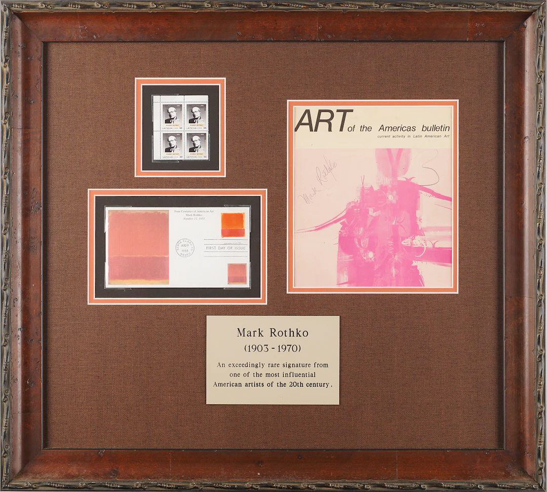 Mark Rothko Signed Booklet - Art of the Americas Bulletin