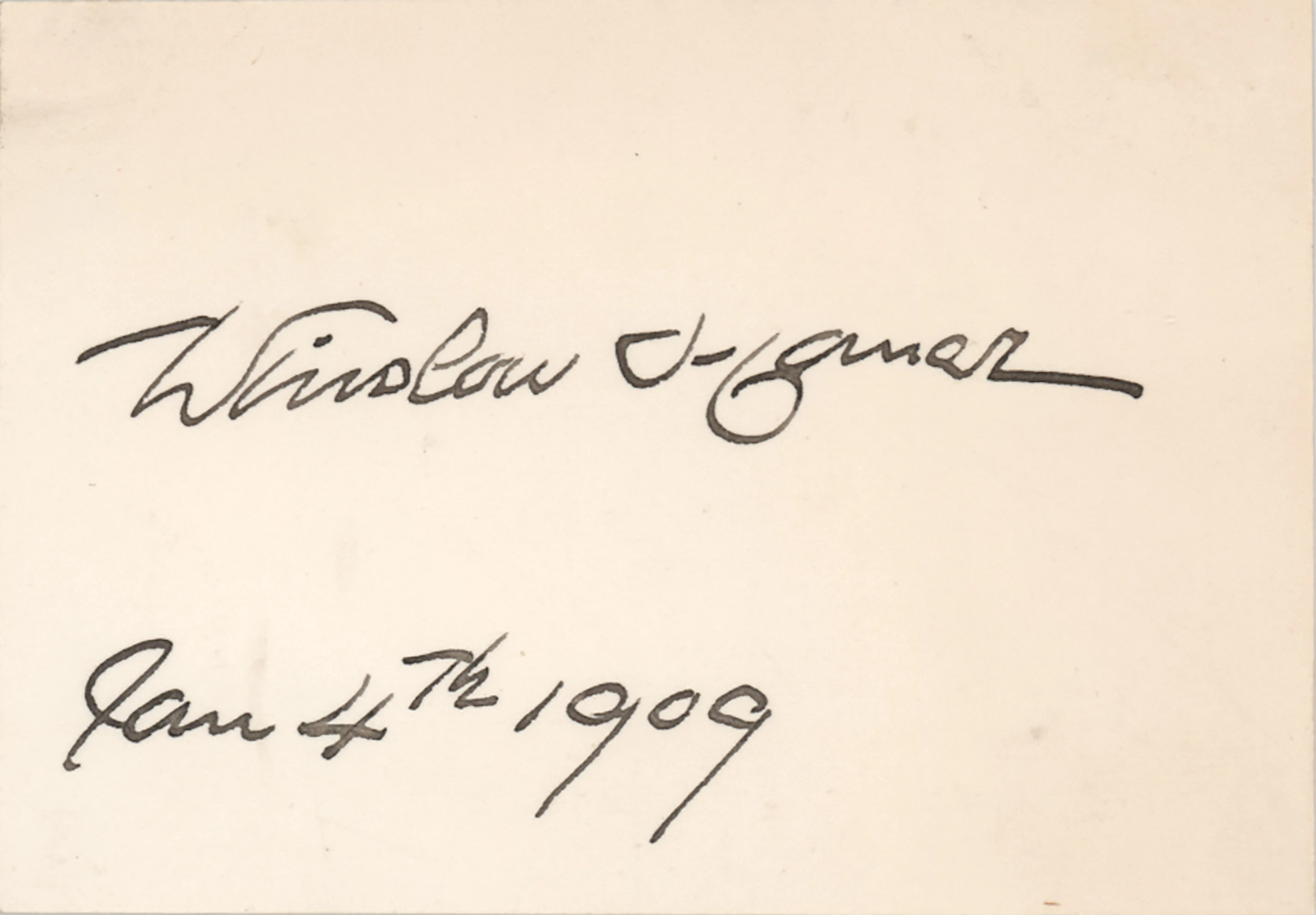 Winslow Homer Signature