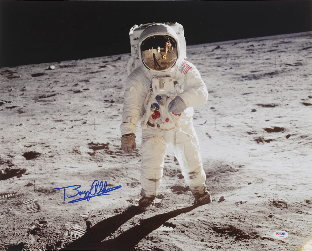 Buzz Aldrin Signed Oversized Photograph