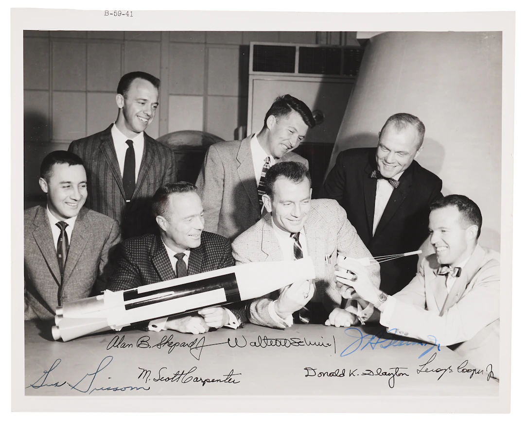 Mercury Astronauts (6) Multi-Signed Photograph