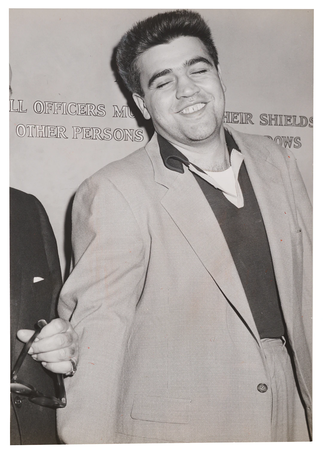 Vincent 'The Chin' Gigante Oversized 1957 Press Photo, Following His